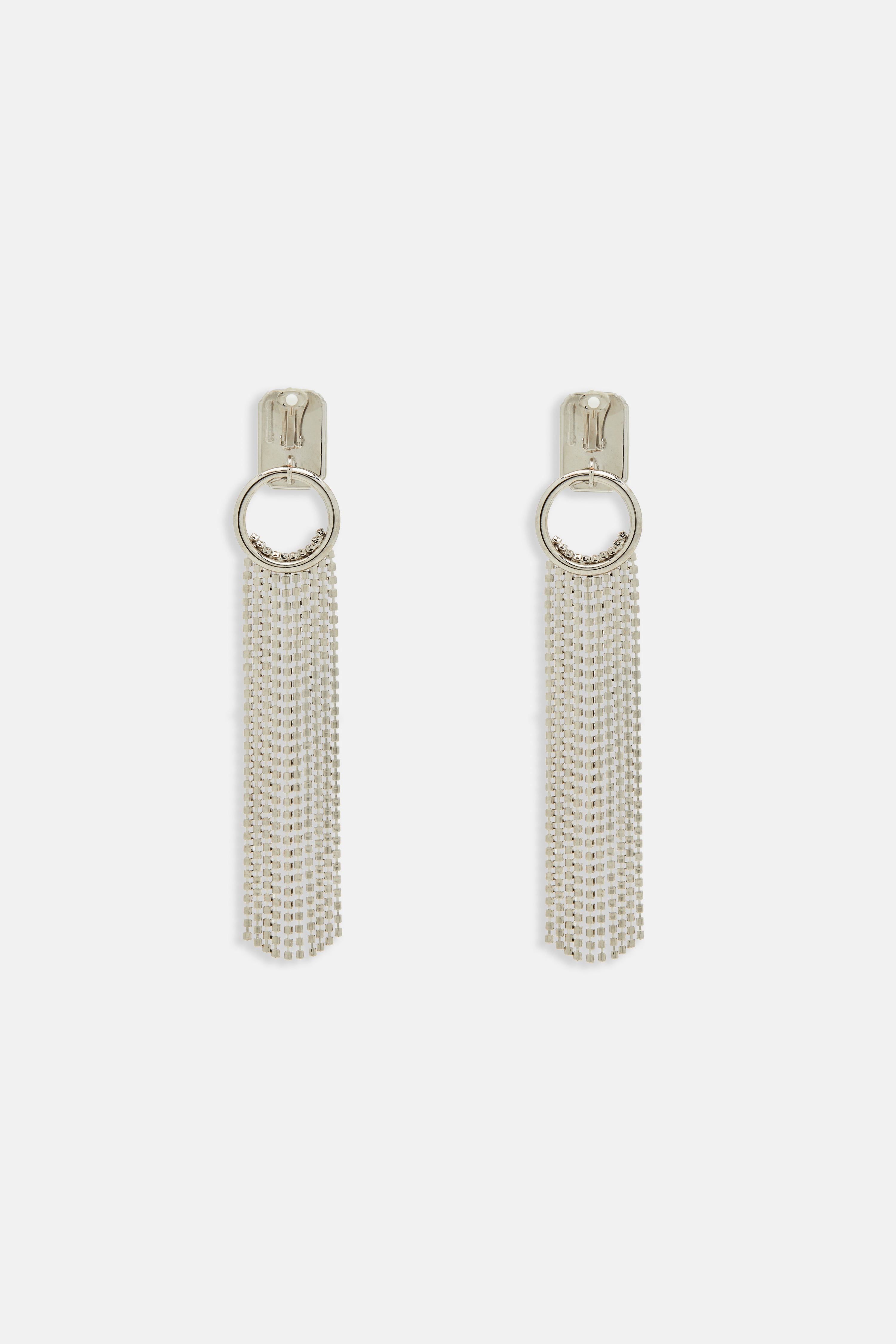 CRYSTAL EARRINGS WITH FRINGES