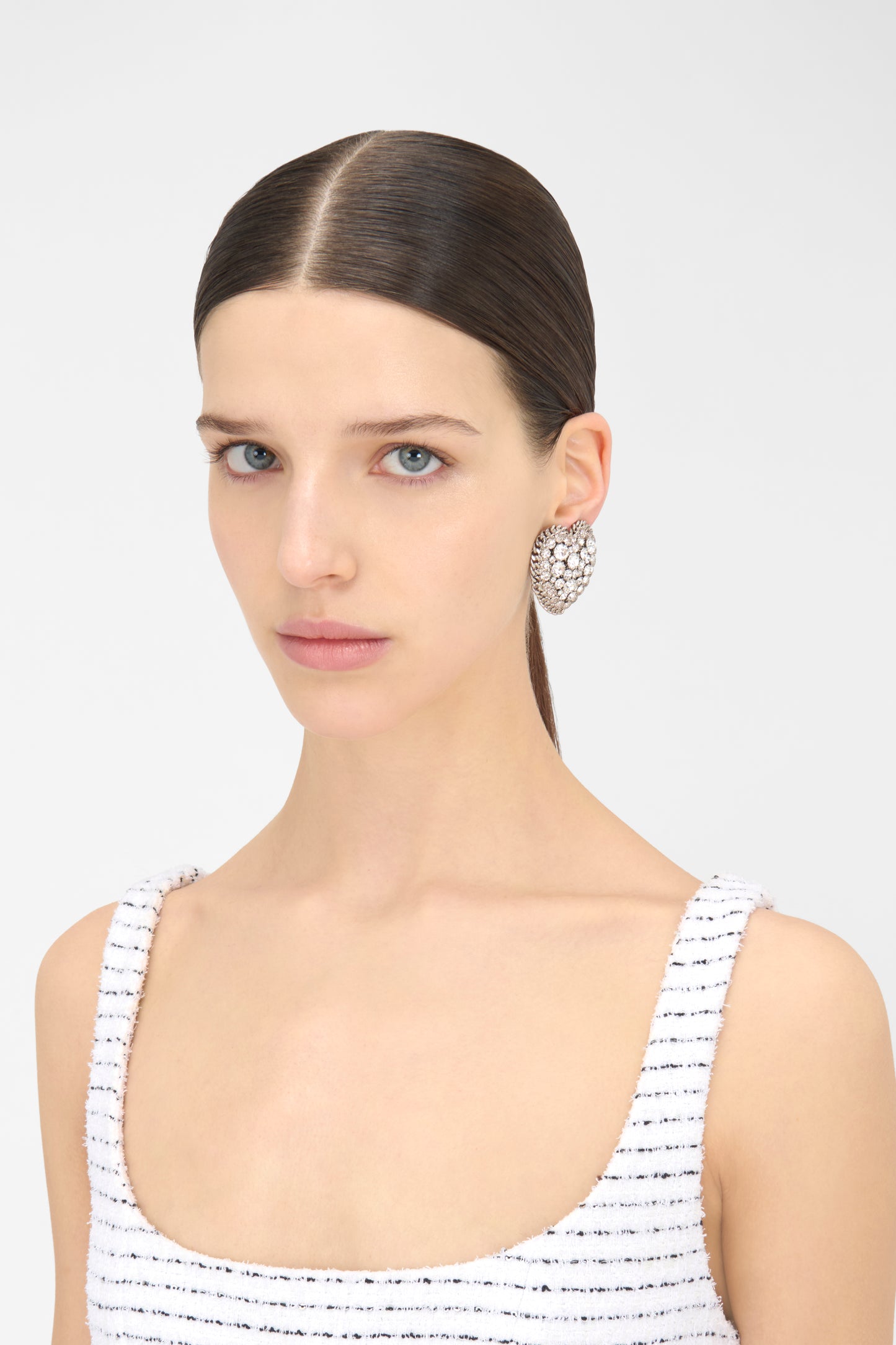 CRYSTAL HEART EARRINGS