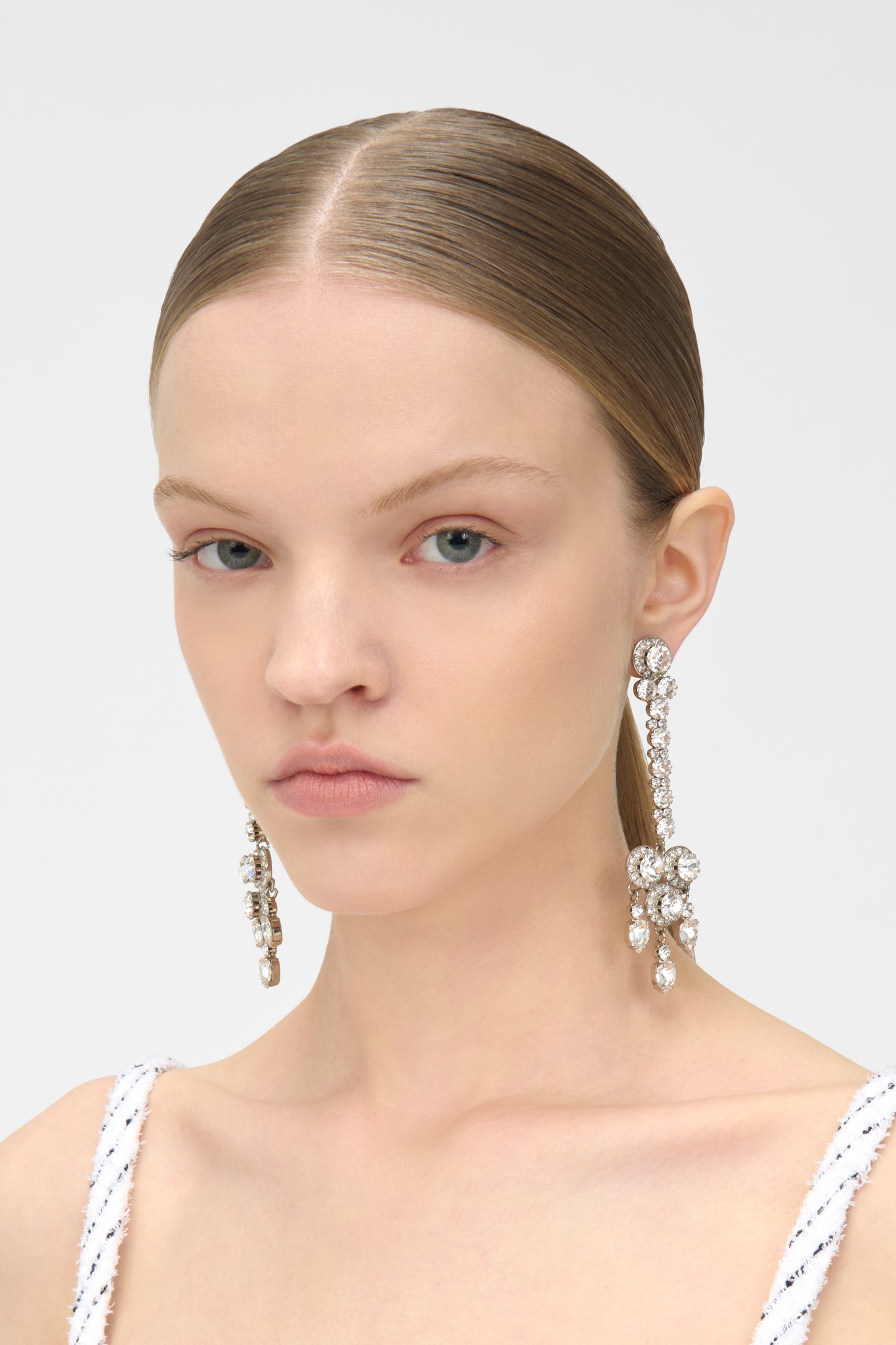 LONG EARRINGS WITH EMBELLISHMENT