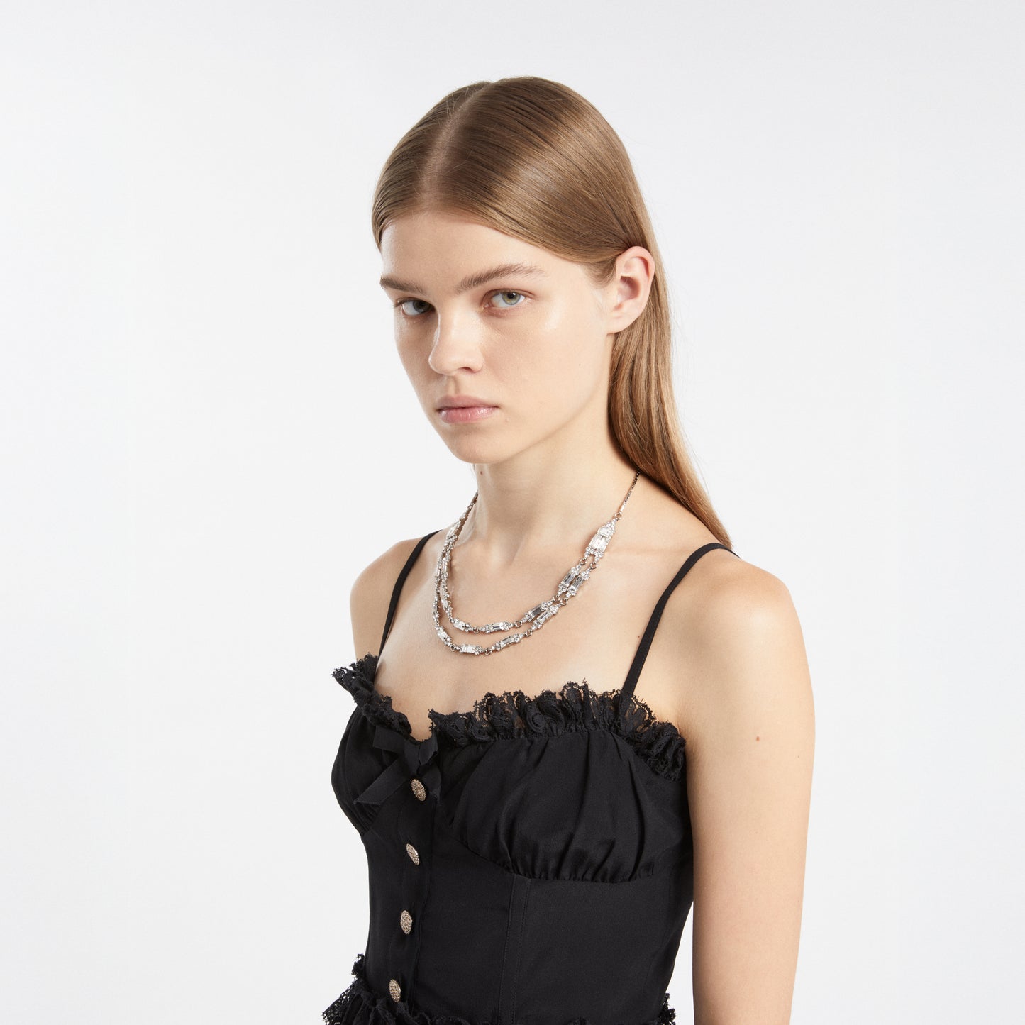 DOUBLE CRYSTAL NECKLACE