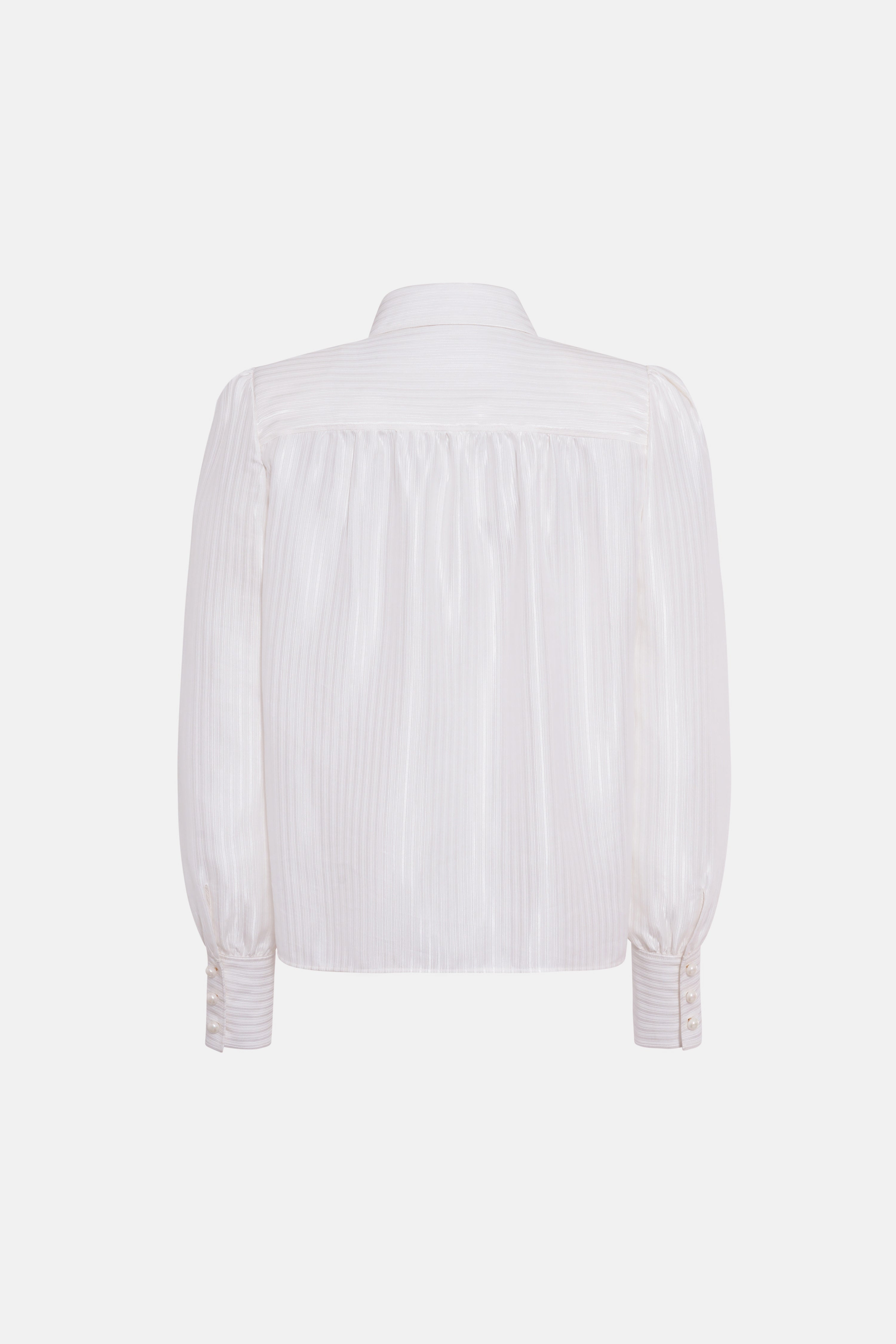 SILK JACQUARD BLOUSE WITH POCKETS