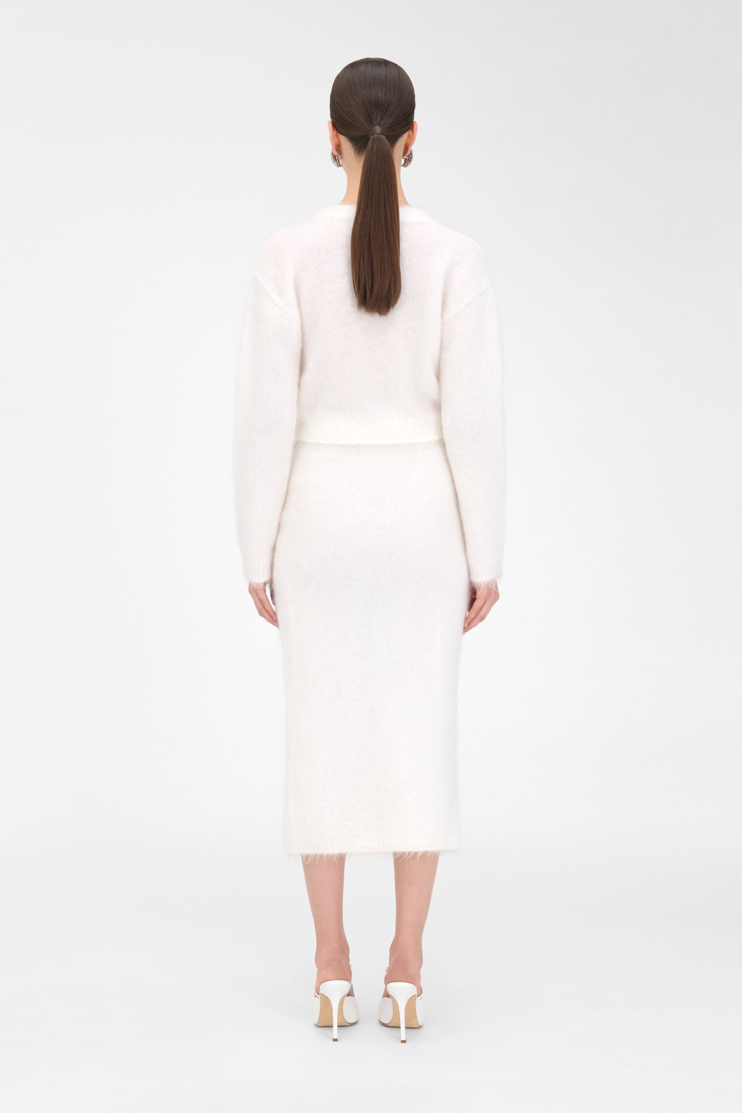 CARDED MOHAIR CARDIGAN