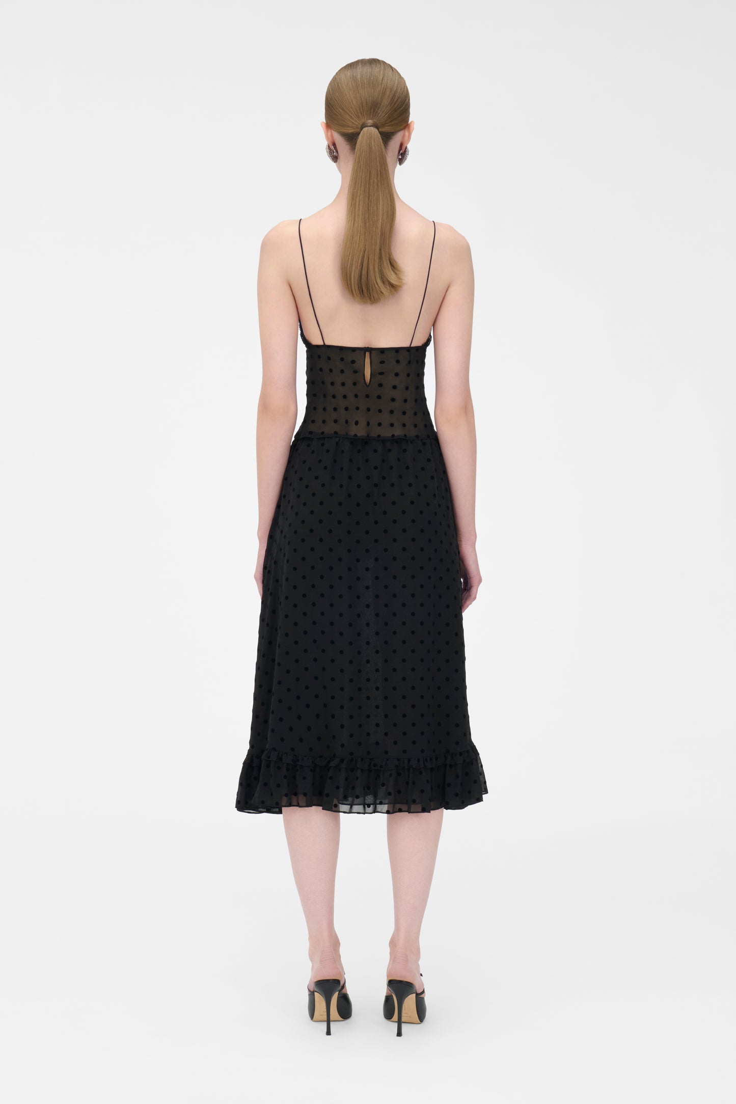 POLKA DOT SKIRT WITH BOW