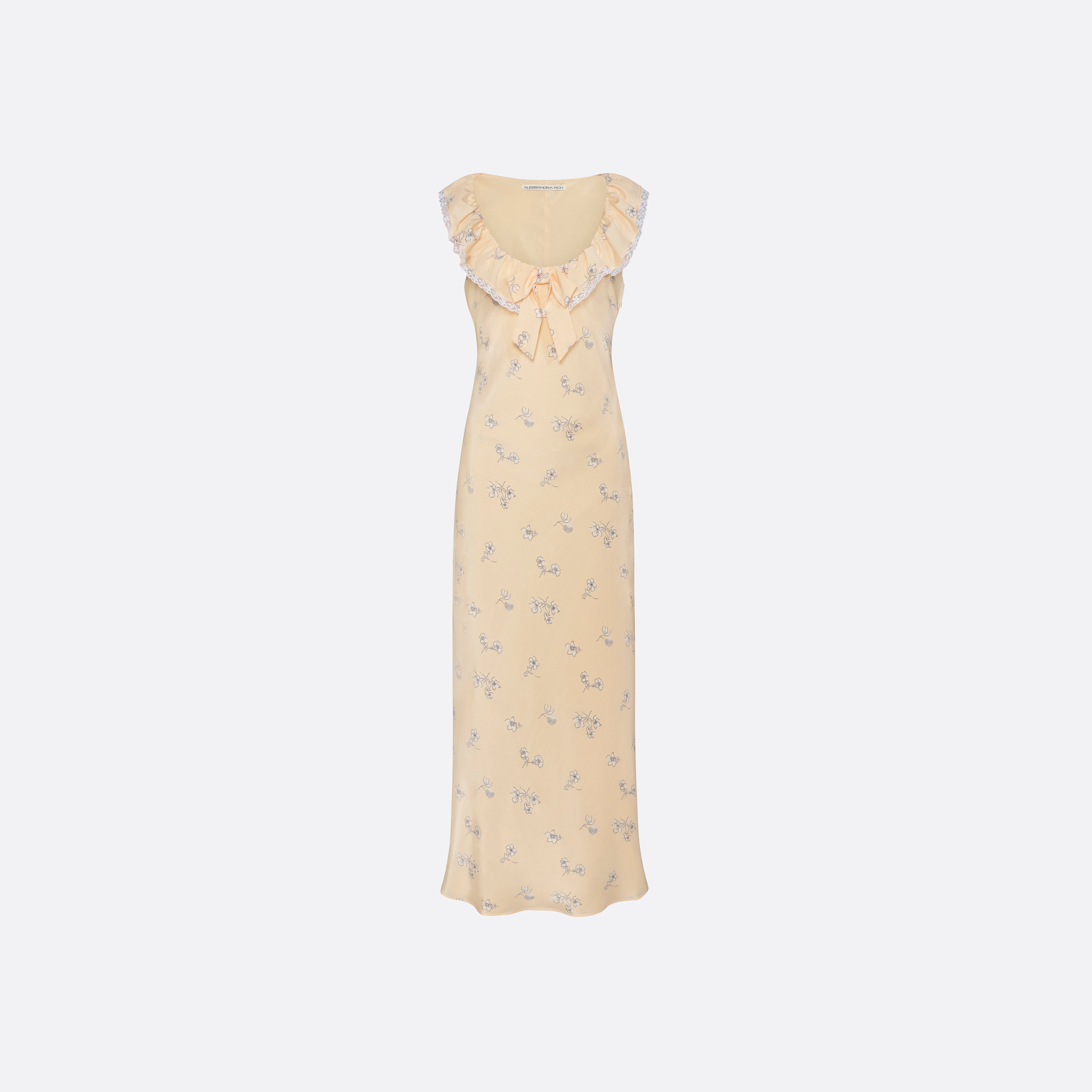 alessandra rich lace dress - Silk Slip Midi - 44 Look 24 – Spring Wrangler Size:8 Count Floral print mini dress