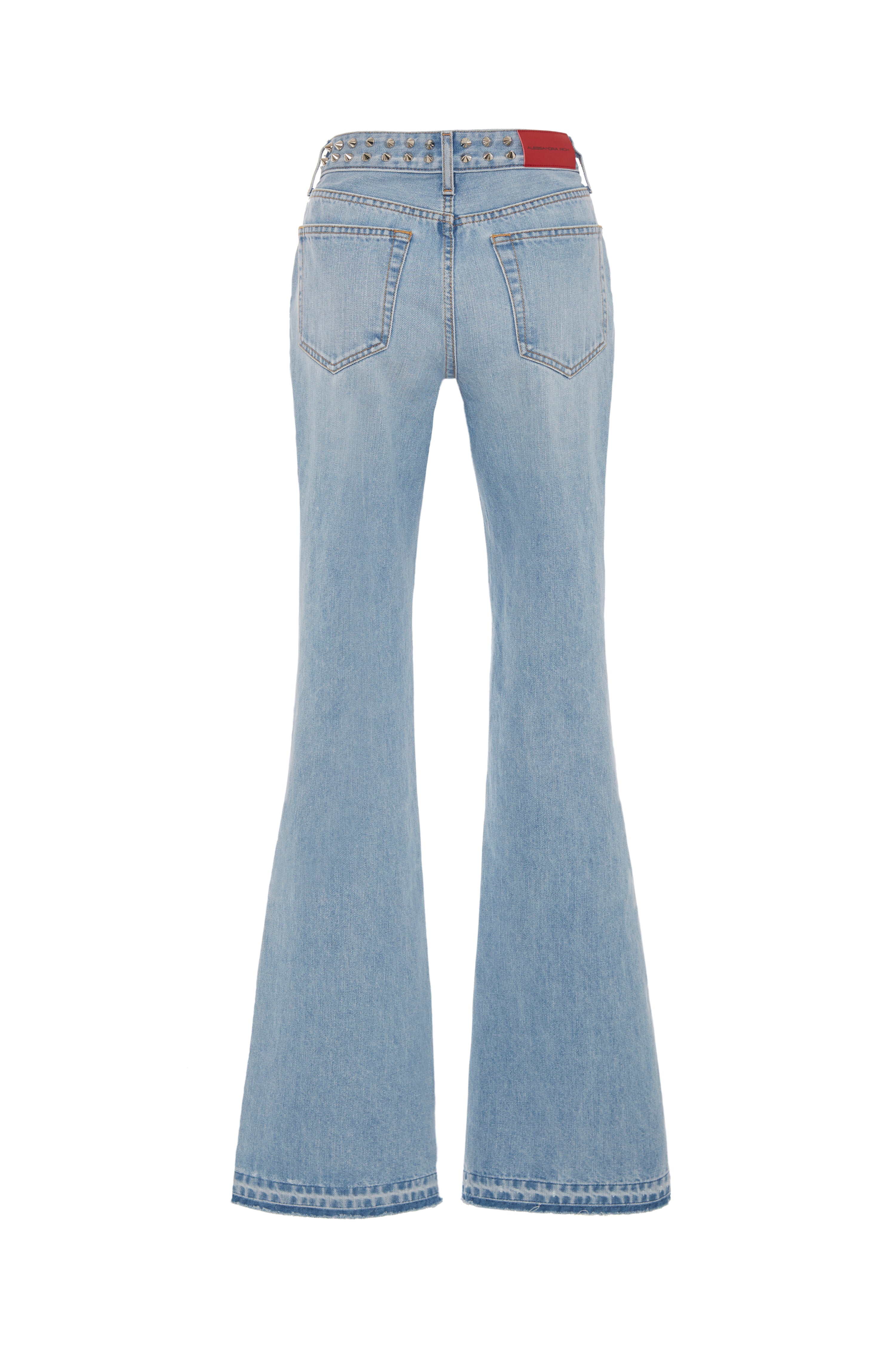 HDENIM FLARED JEANS WITH EMBELLISHMENT