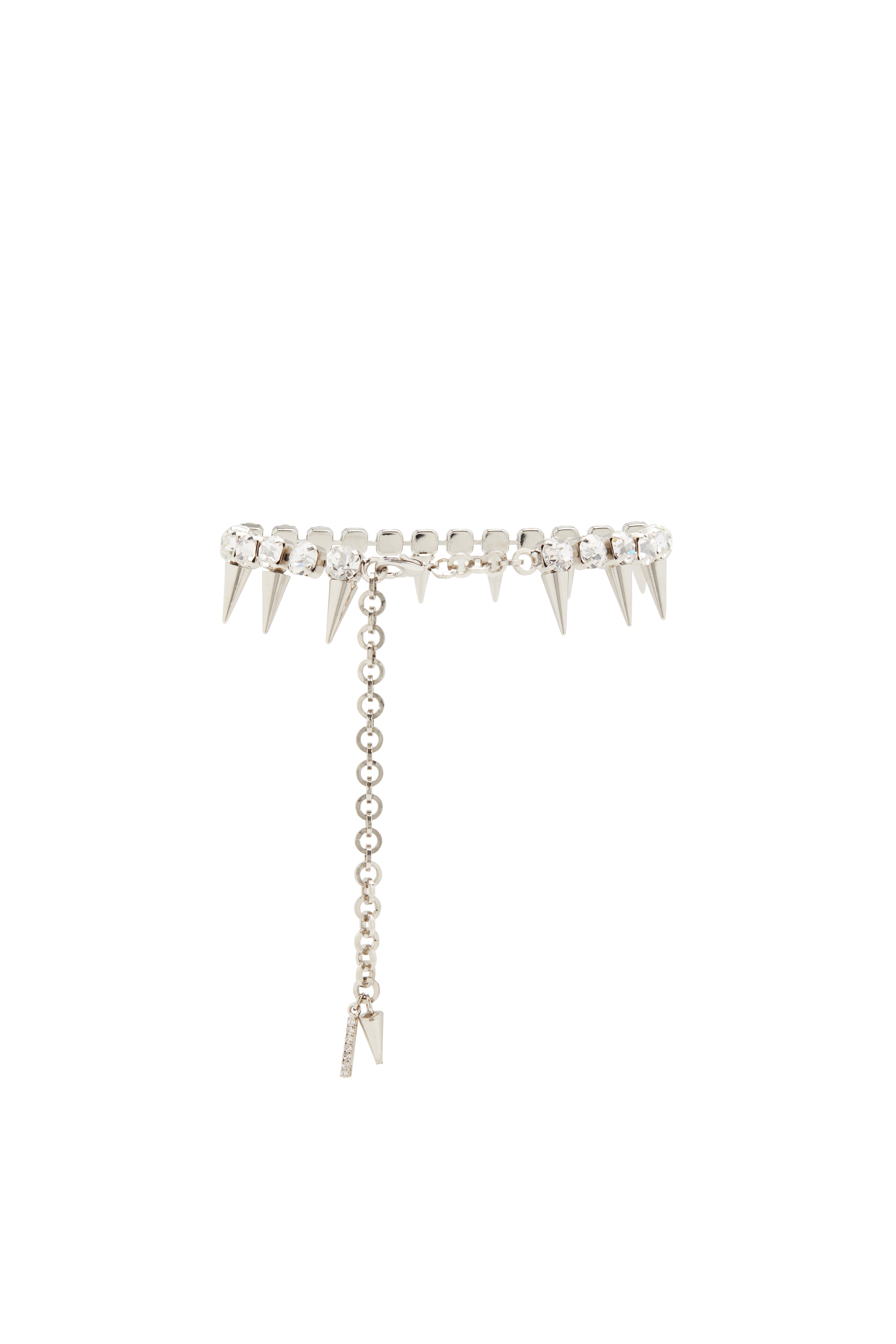 CRYSTAL CHOKER WITH SPIKES