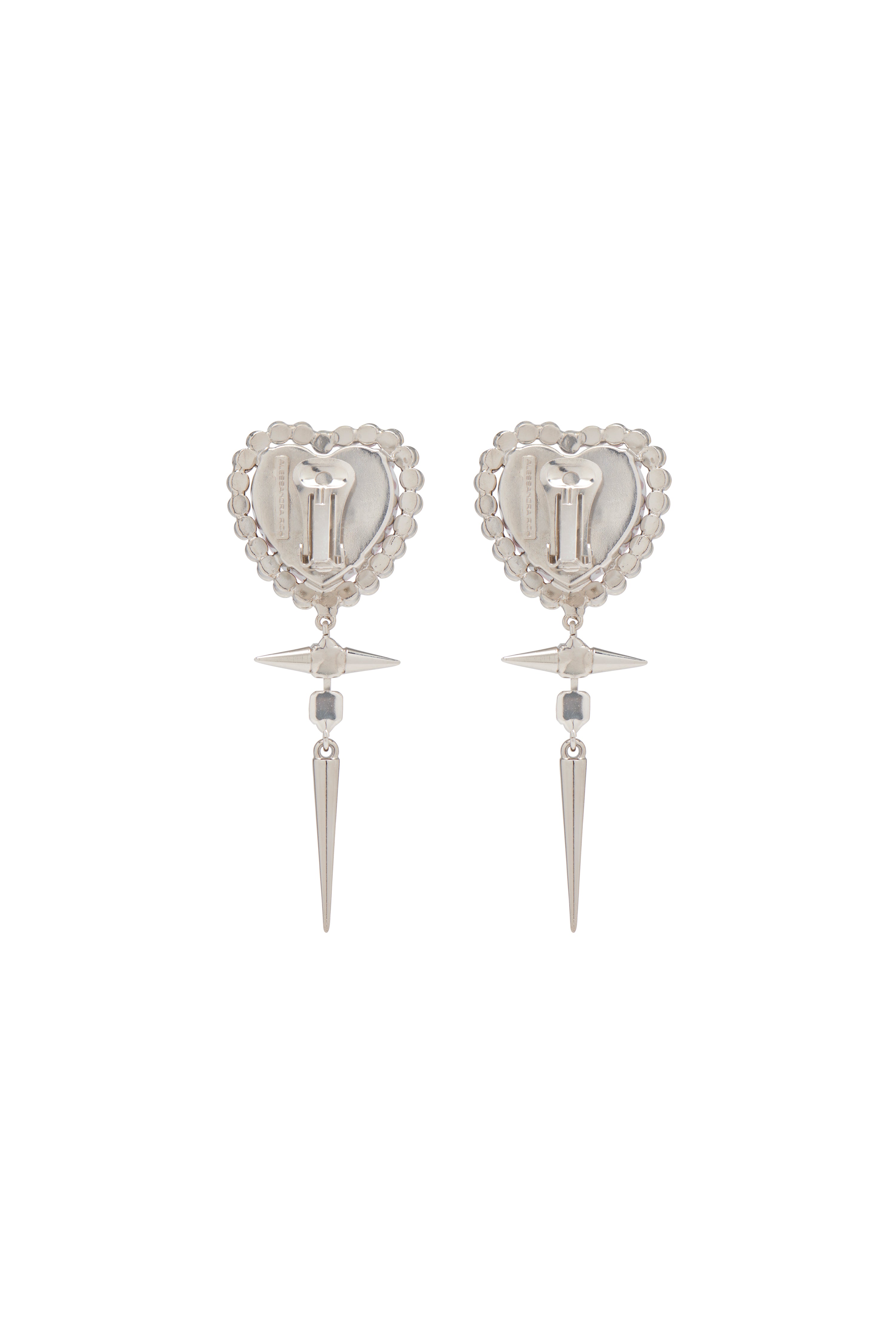 HEART EARRINGS WITH STUDS Alessandra Rich