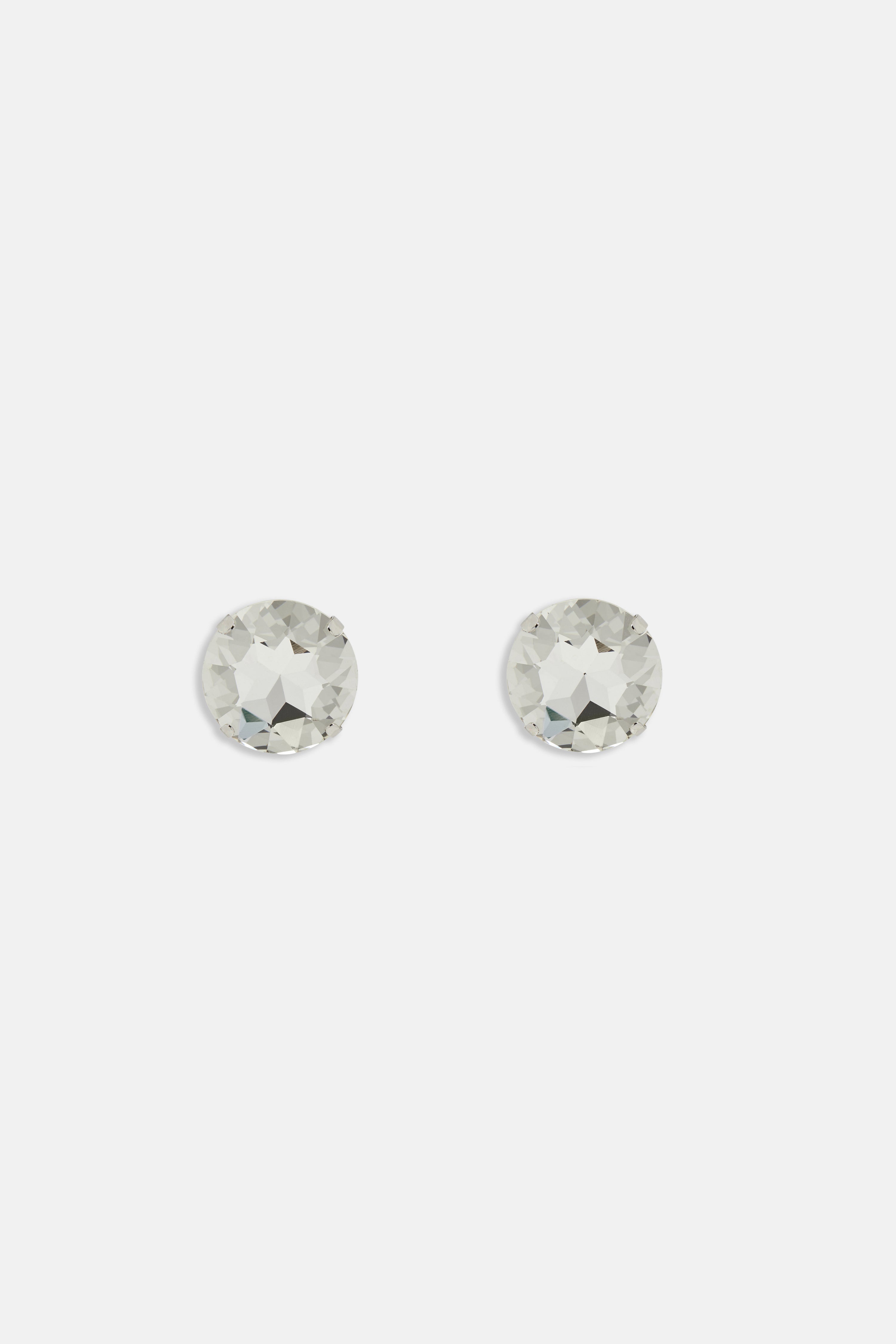 ROUND CRYSTAL EARRINGS - SMALL