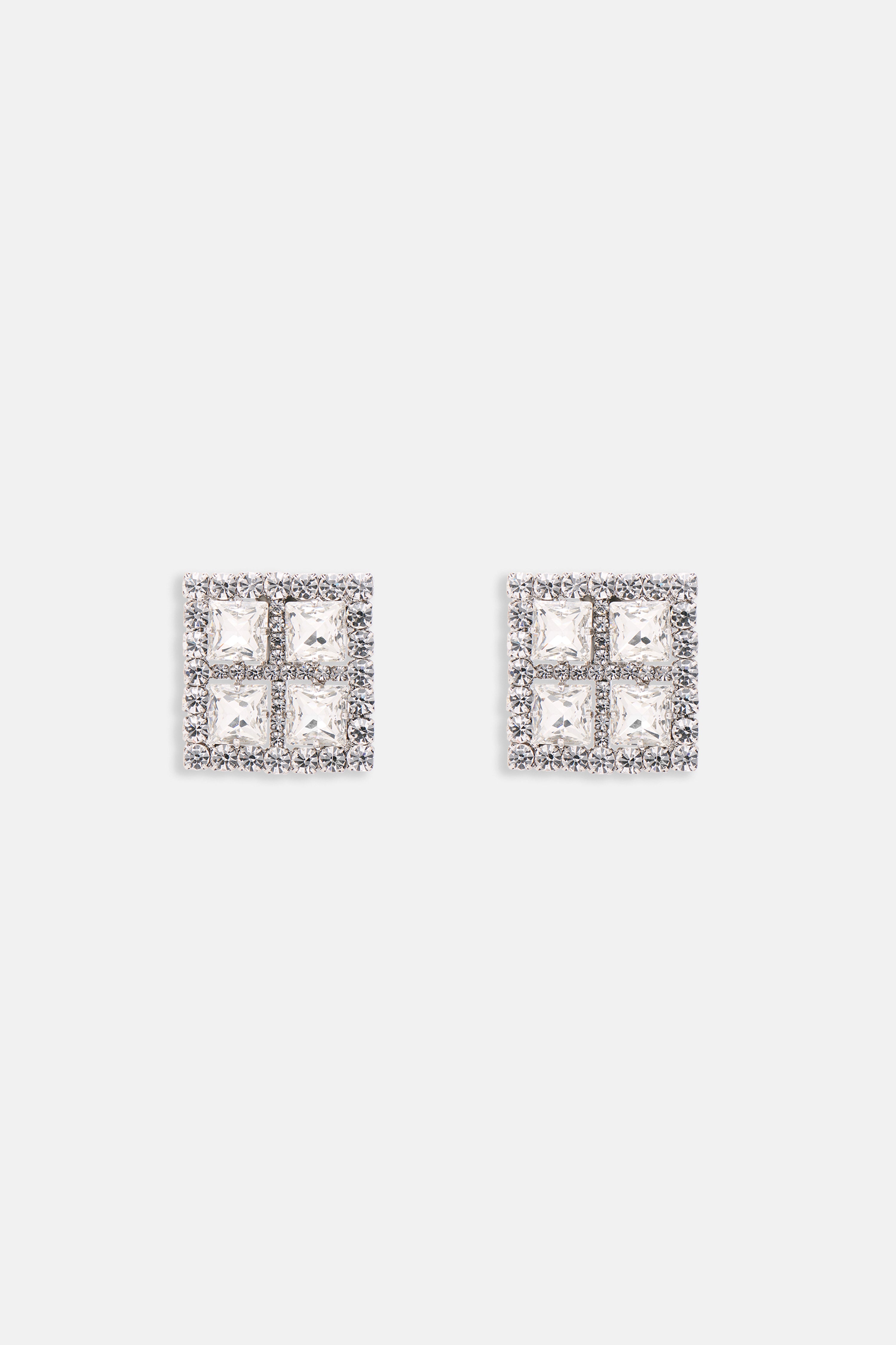 CRYSTAL SQUARE EARRINGS