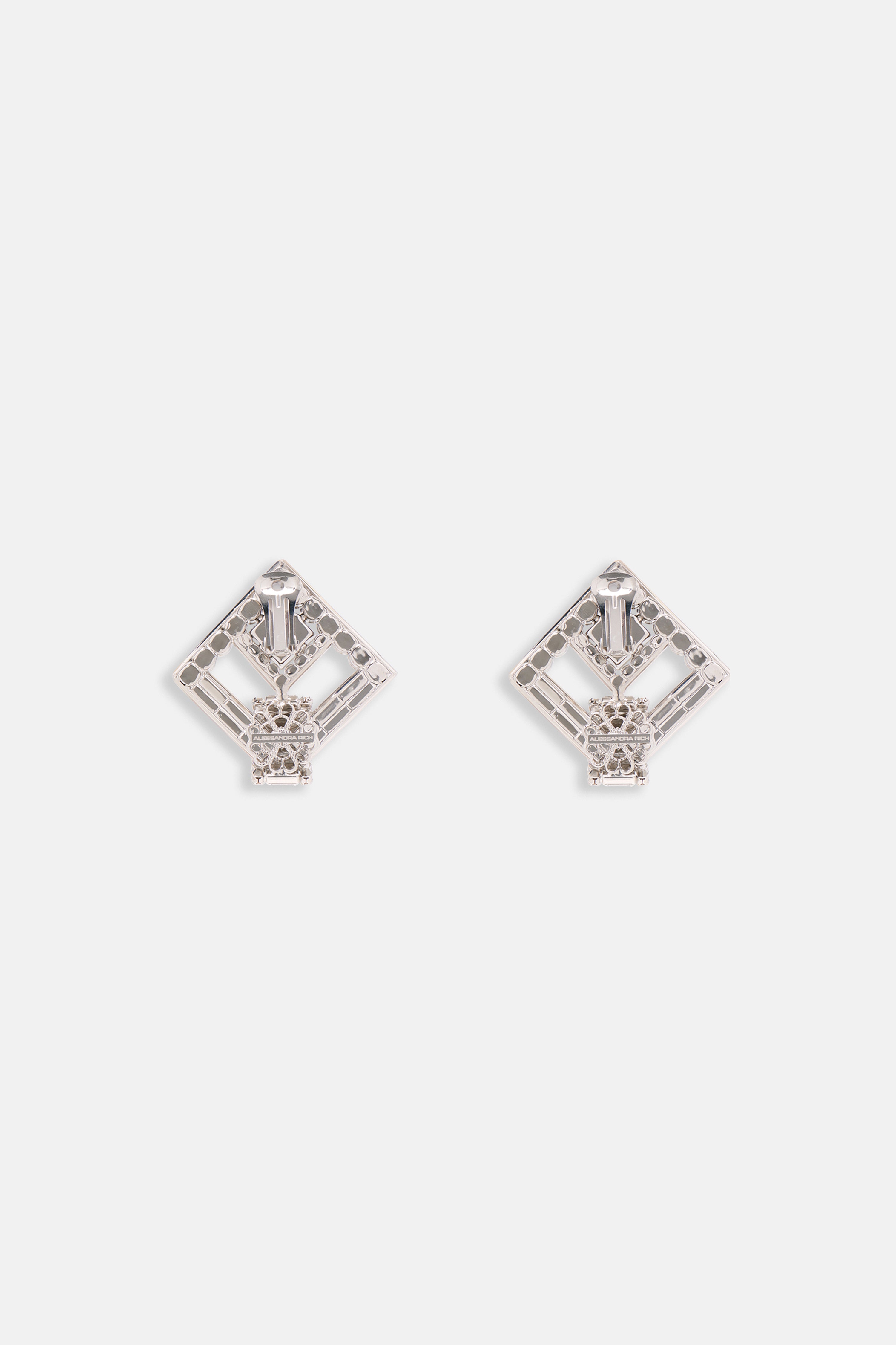 CRYSTAL SQUARE EARRINGS