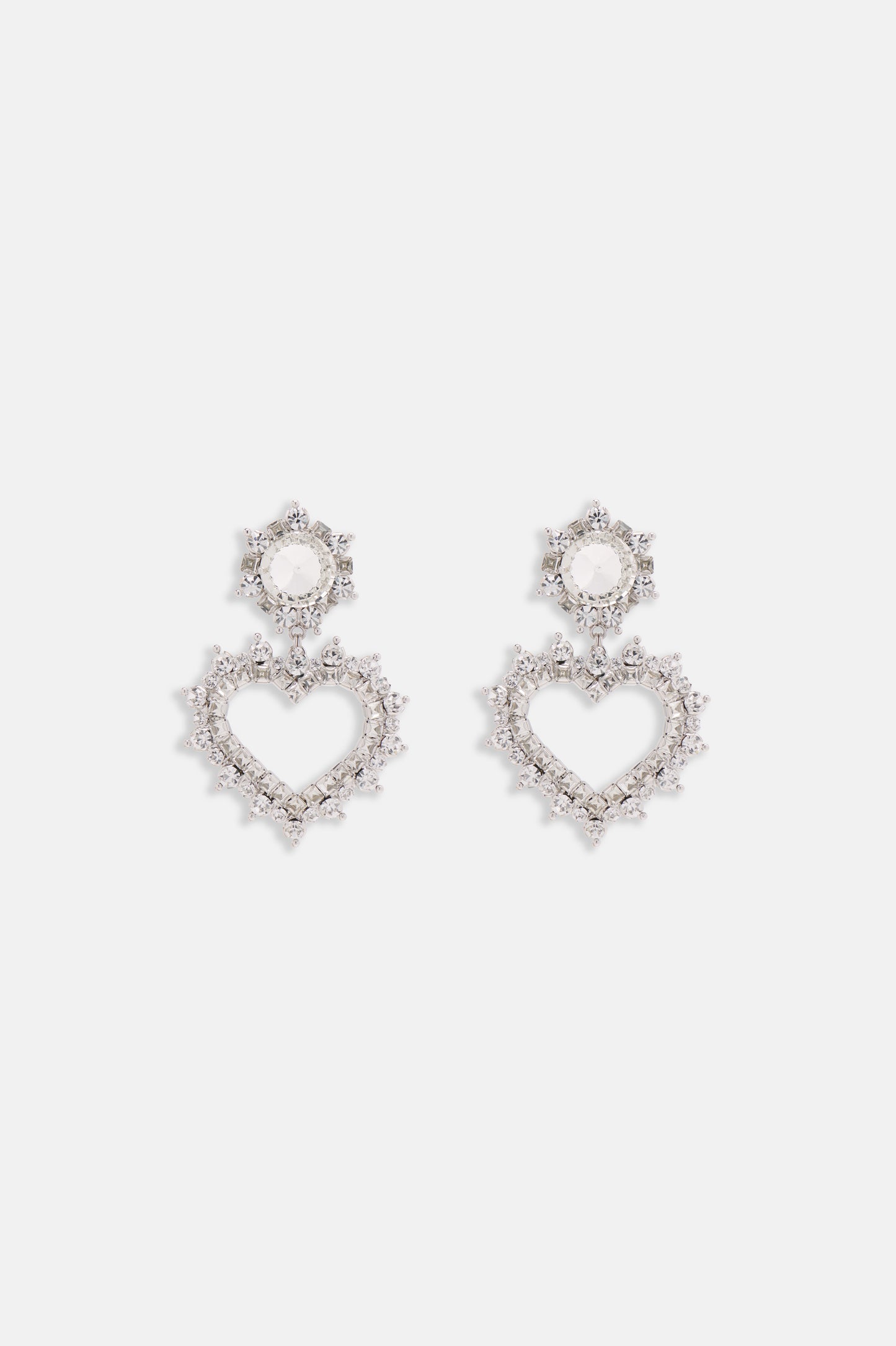 CRYSTAL HEART EARRINGS