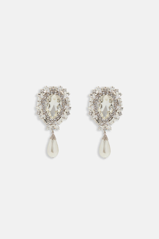 CRYSTAL PEARL EARRINGS