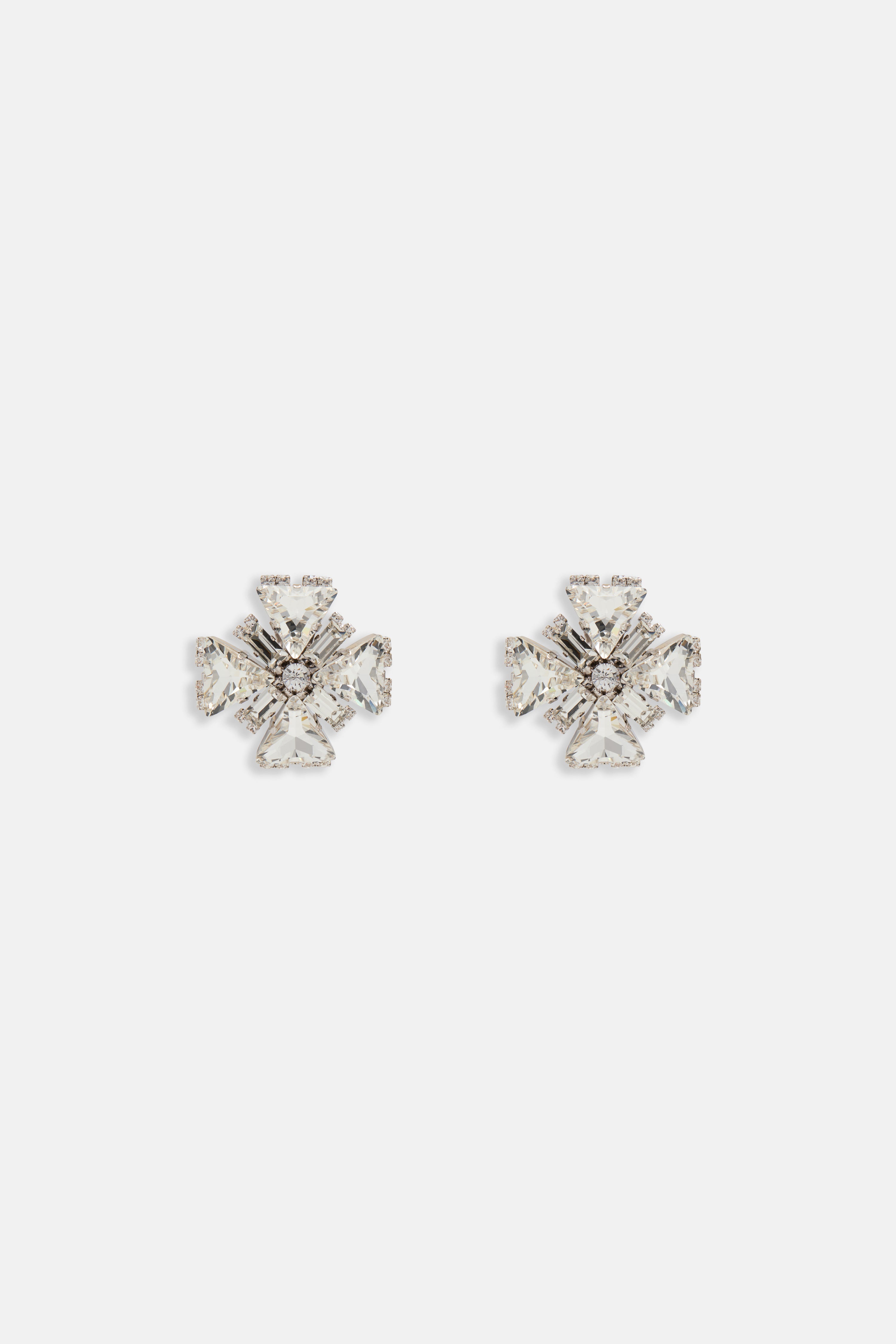 CRYSTAL CROSS EARRINGS