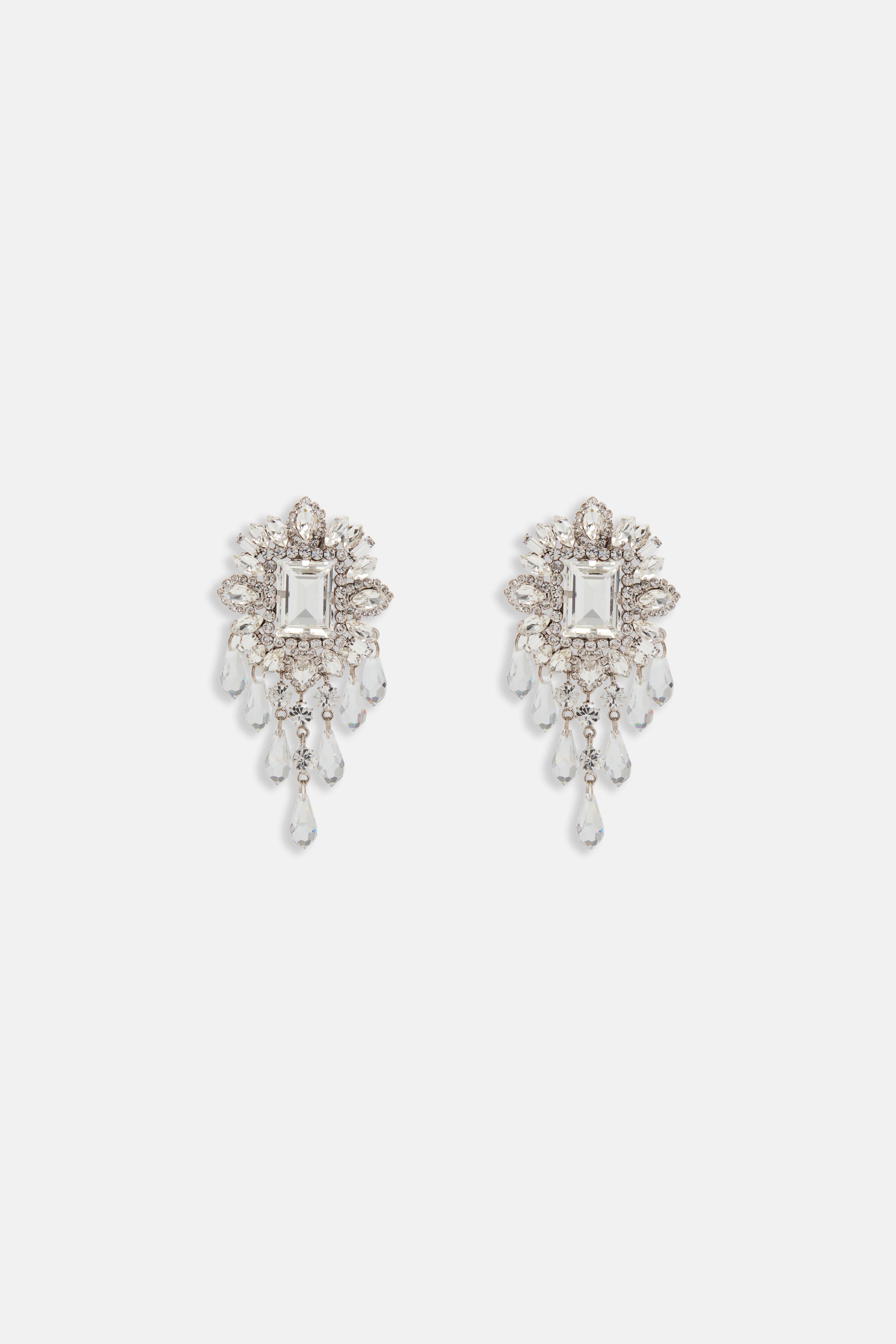 CRYSTAL EARRINGS WITH DROPS