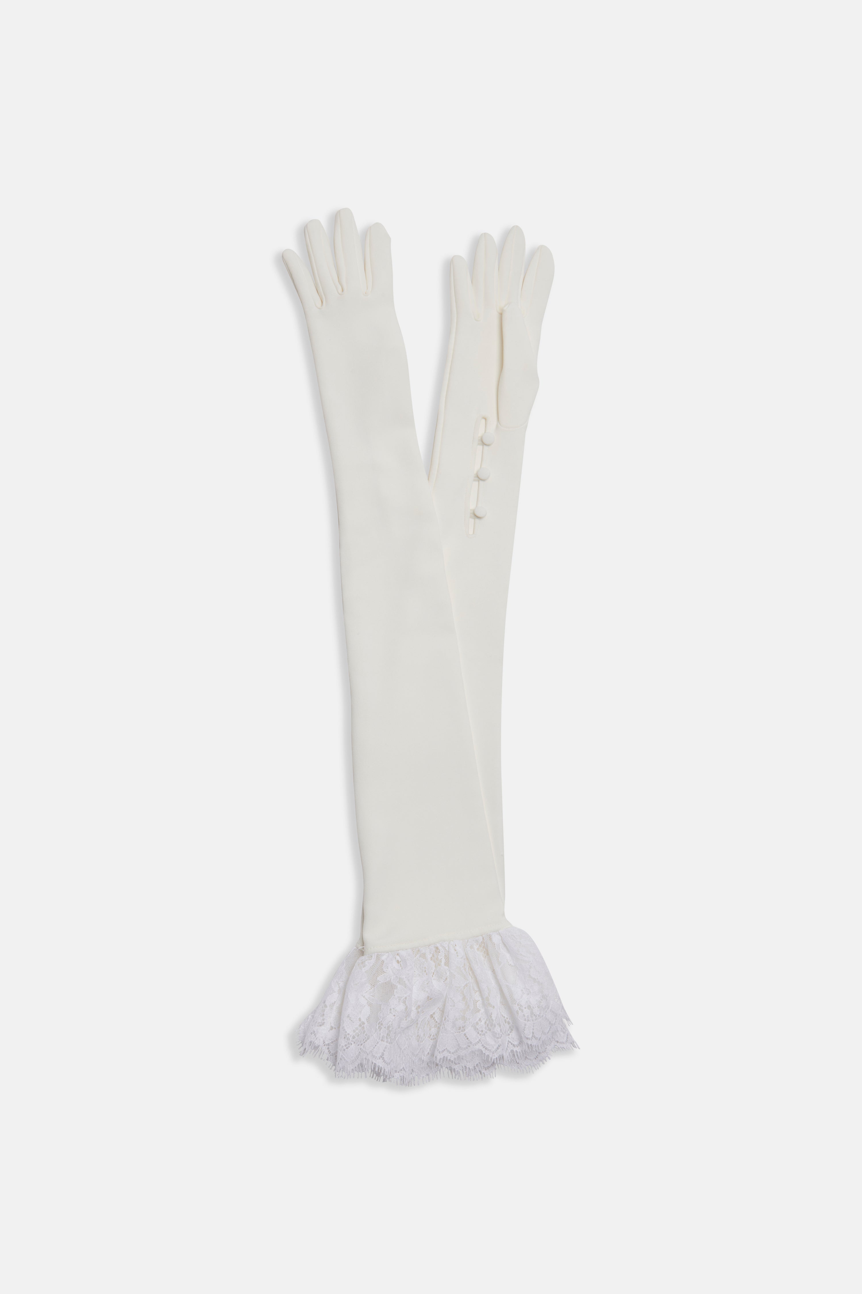 CADY GLOVES WITH LACE BORDER