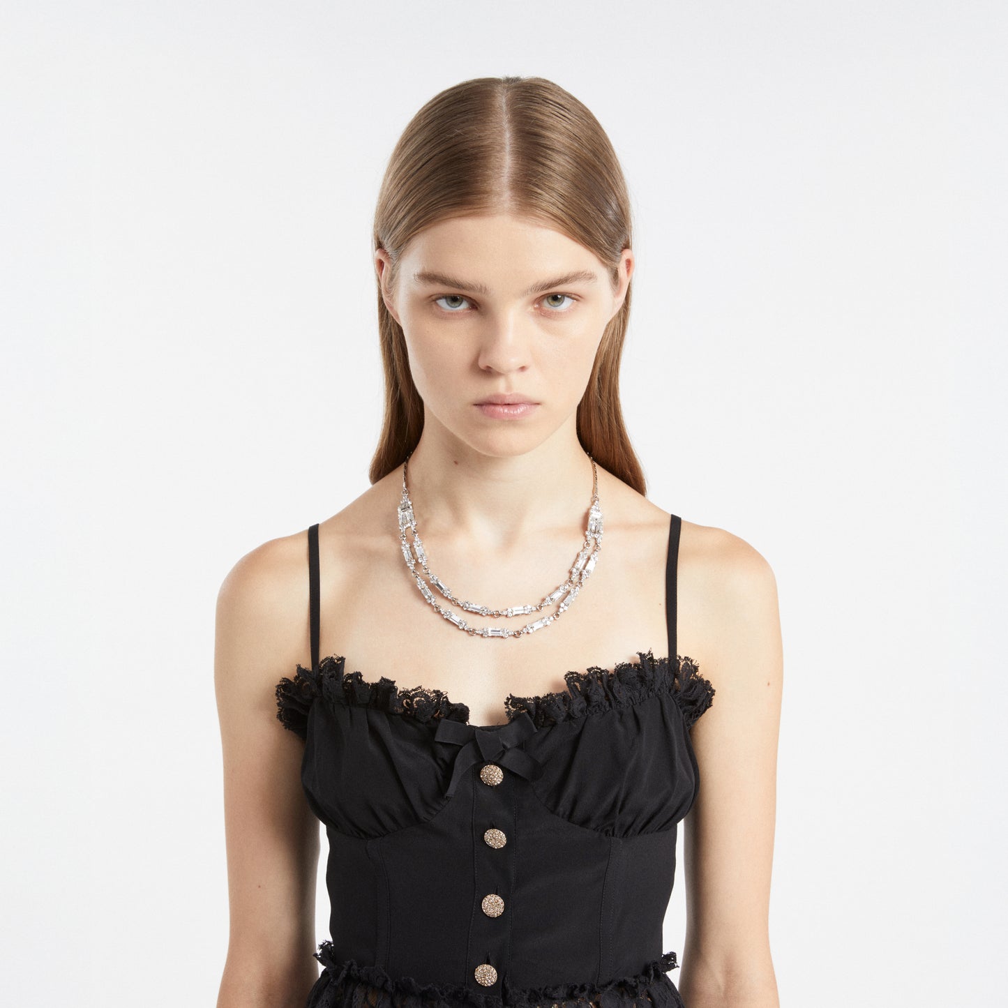 DOUBLE CRYSTAL NECKLACE