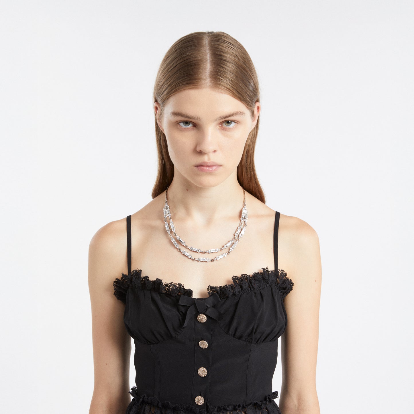 DOUBLE CRYSTAL NECKLACE