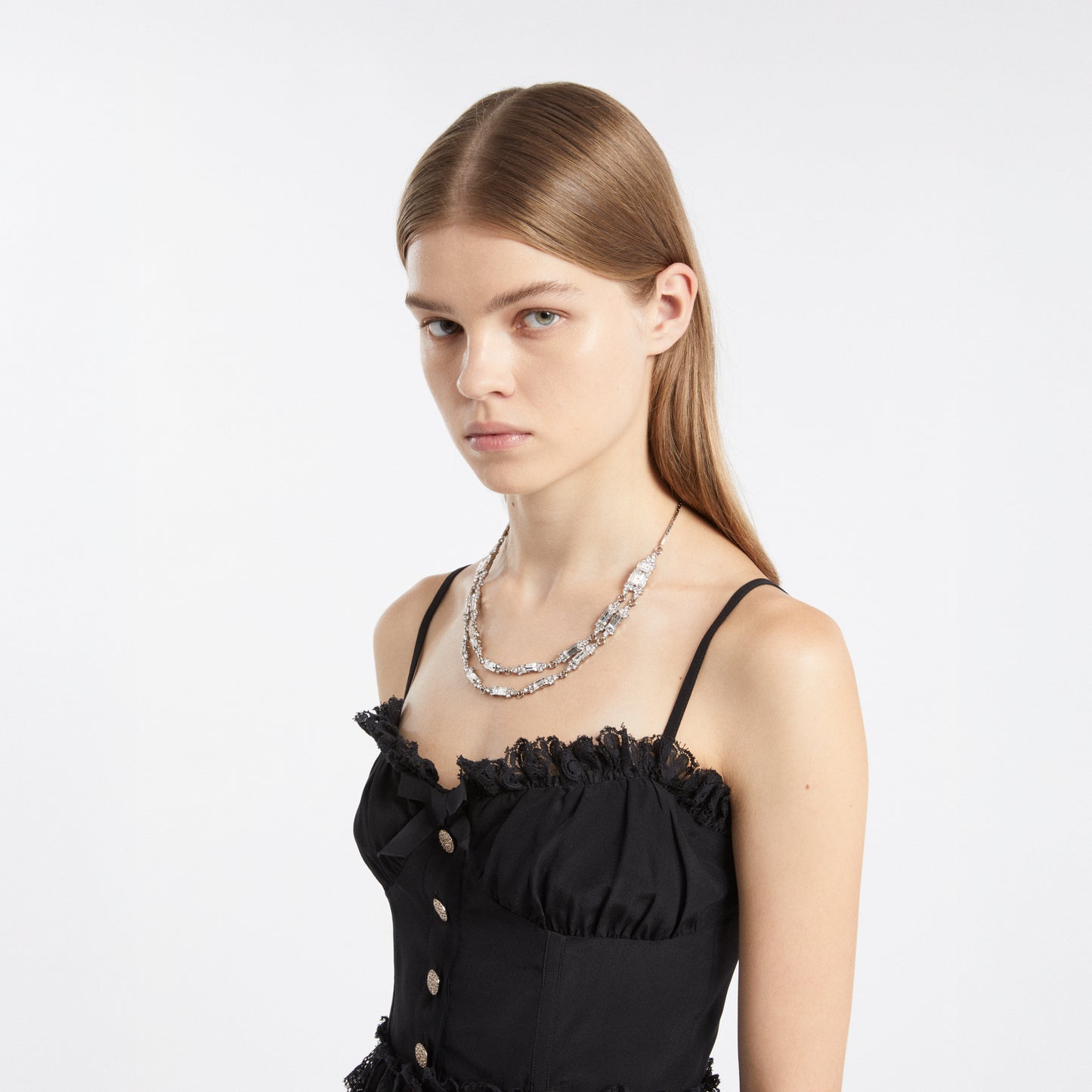 DOUBLE CRYSTAL NECKLACE