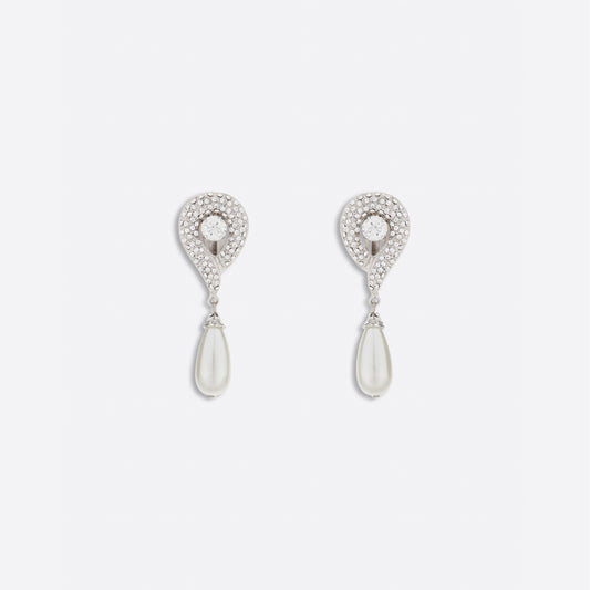 EARRINGS WITH PENDANT PEARL