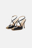 PATENT LEATHER SLINGBACK, CONTRASTING POINT-10,5CM