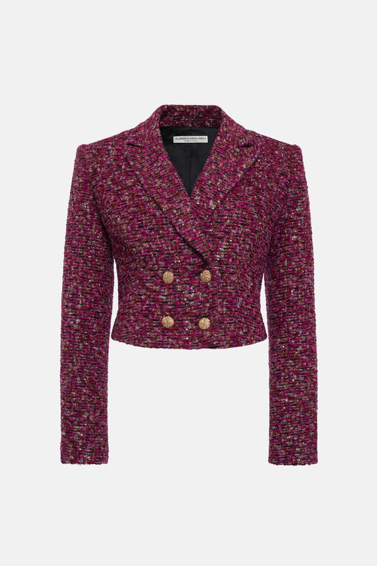 SEQUIN TWEED JACKET