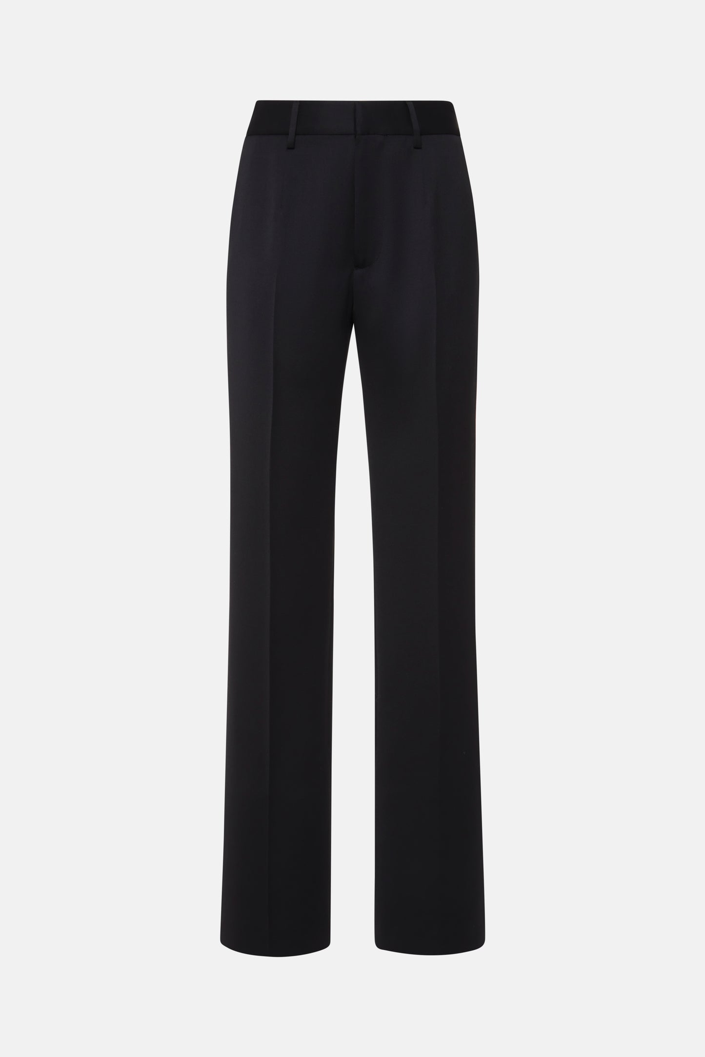 WOOL SATIN TROUSERS