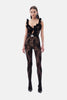 LACE JUMPSUIT WITH CUT OUT AND BOW