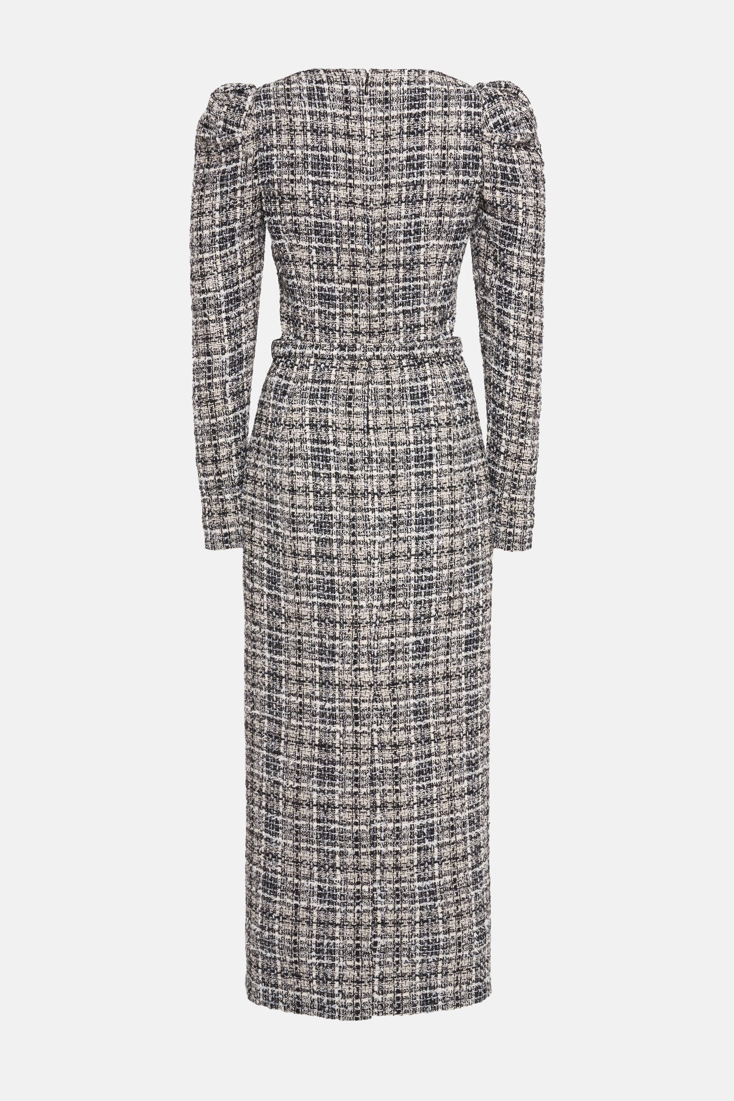 TWEED DRESS WITH BELT