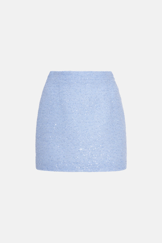 SEQUIN TWEED MINI SKIRT