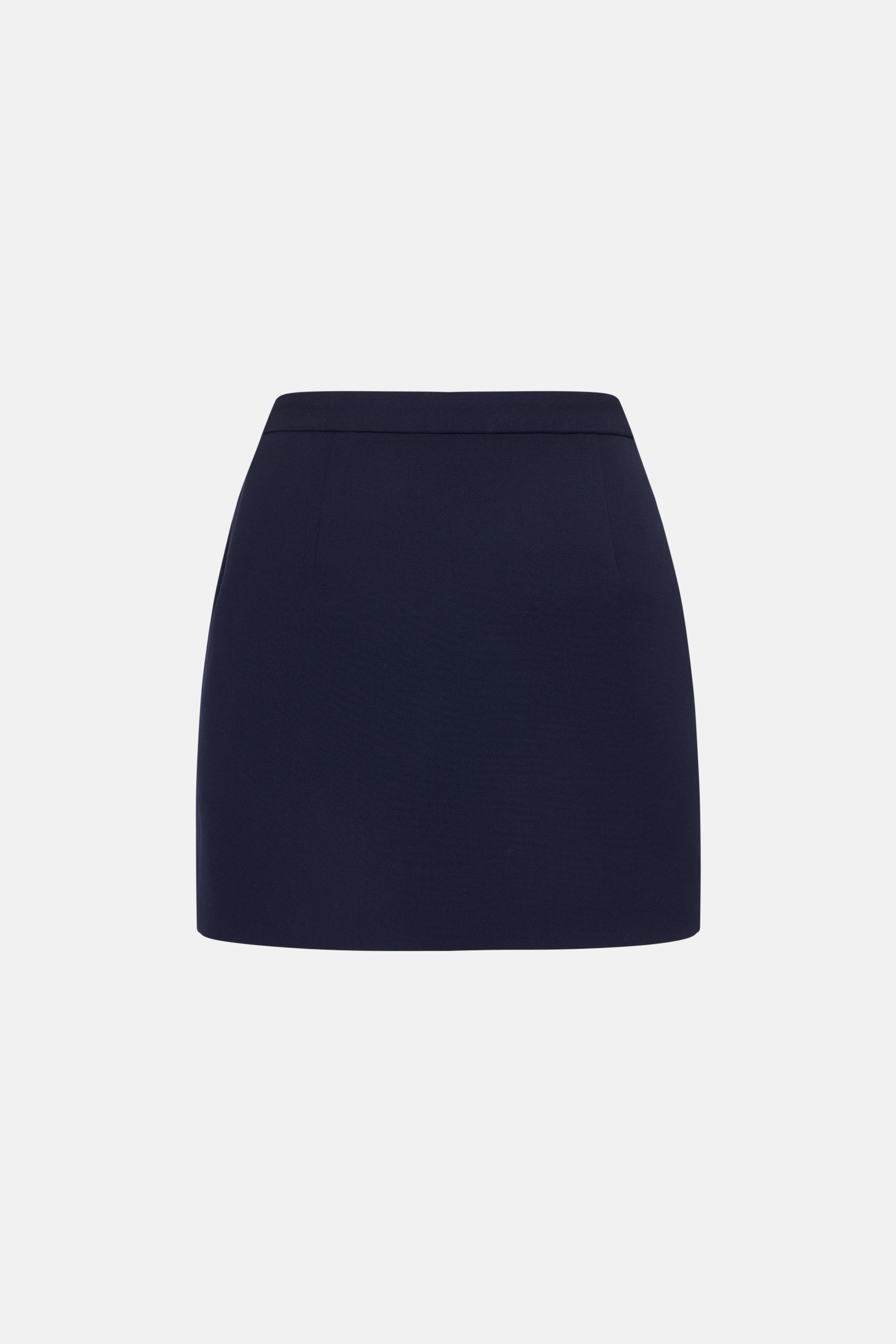 WOOL MINI SKIRT WITH POCKETS