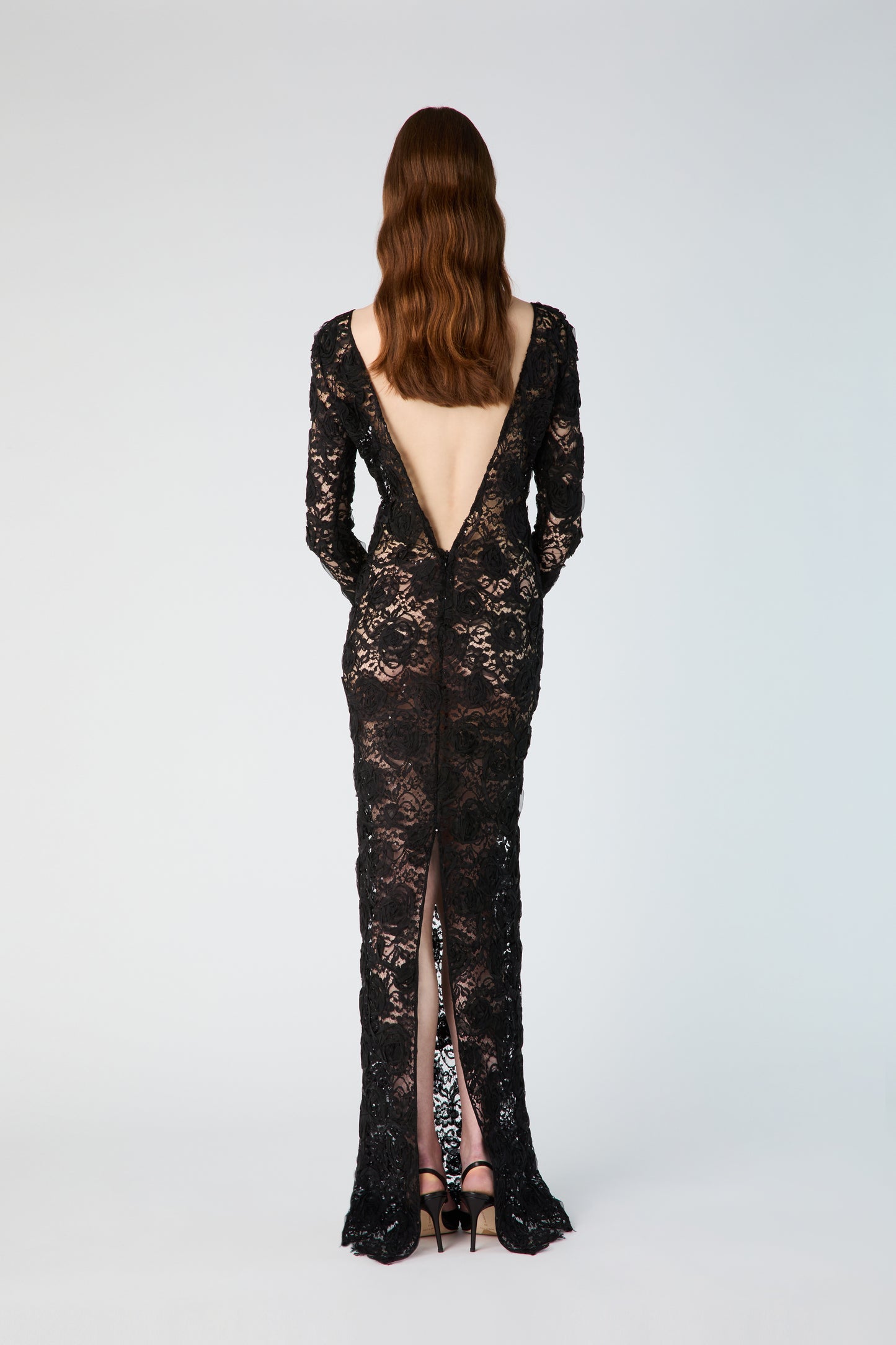 OPEN BACK LACE DRESS