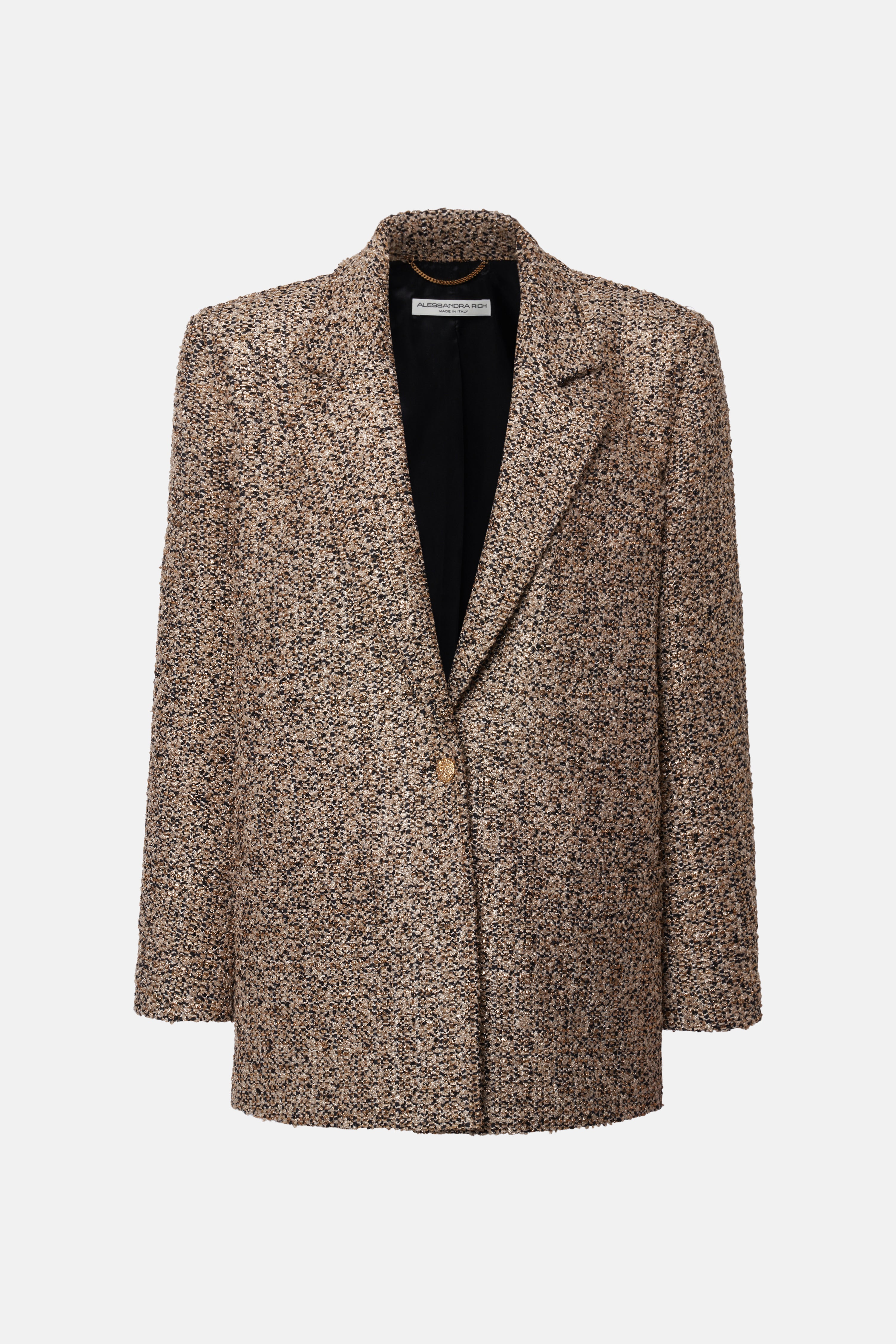 OVERSIZED LUREX TWEED JACKET