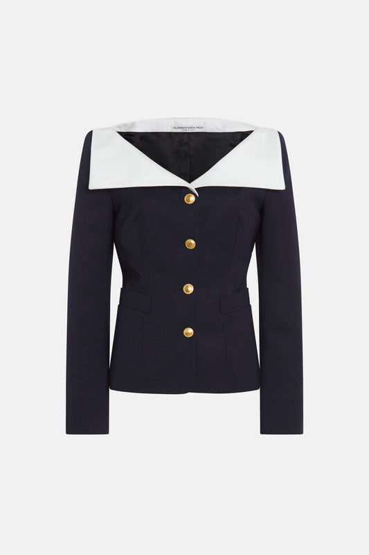 MIKADO COLLAR JACKET