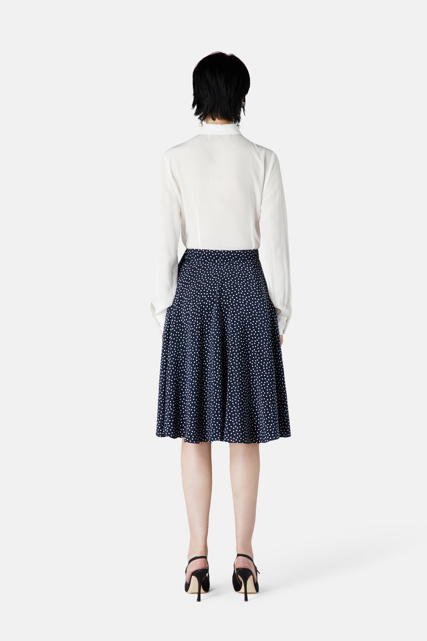 POLKA DOT WRAP SKIRT