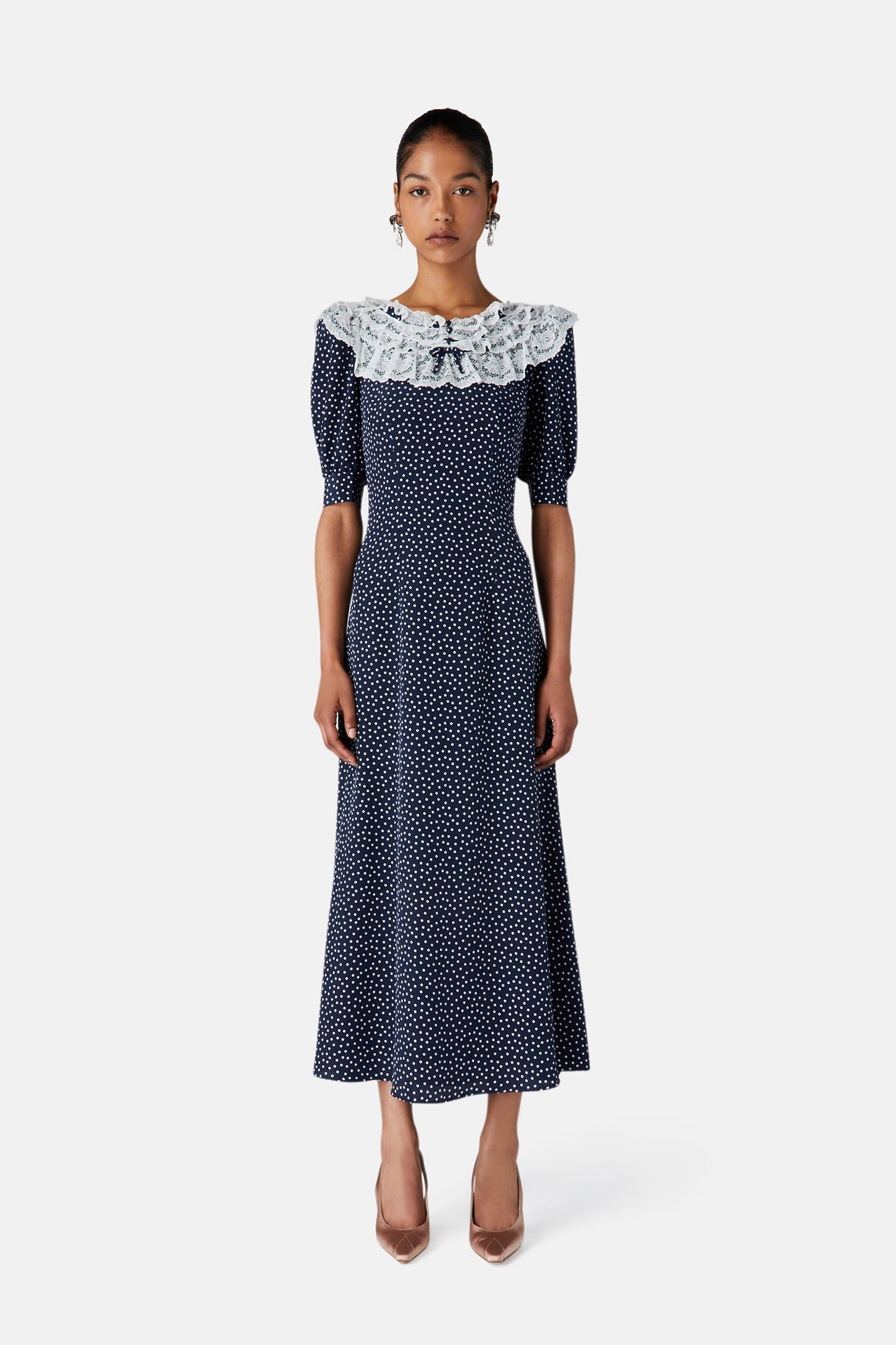 POLKA DOT LACE DRESS