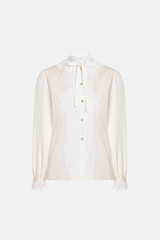 SILK POPLIN BLOUSE