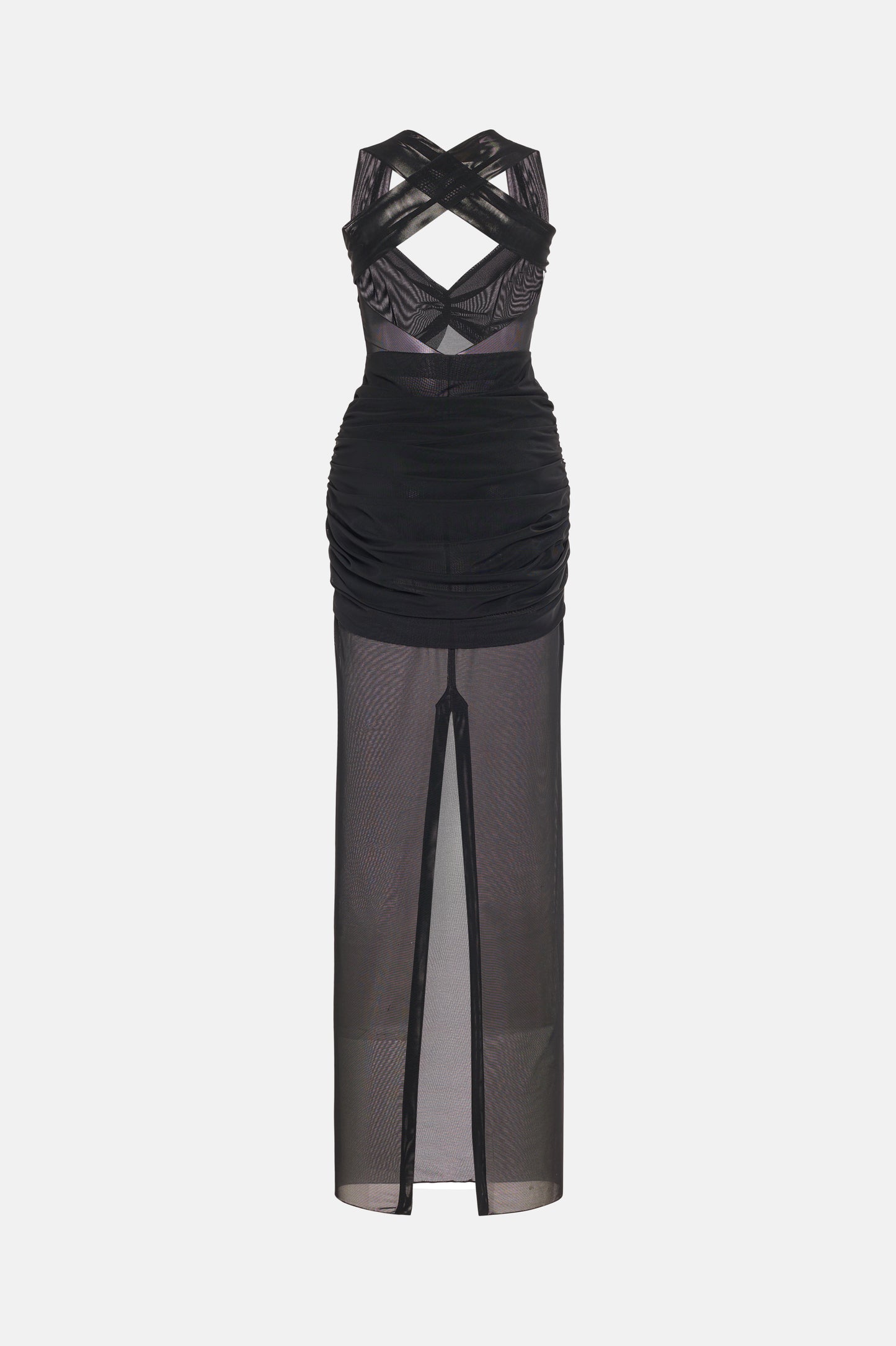 MESH EVENING DRESS