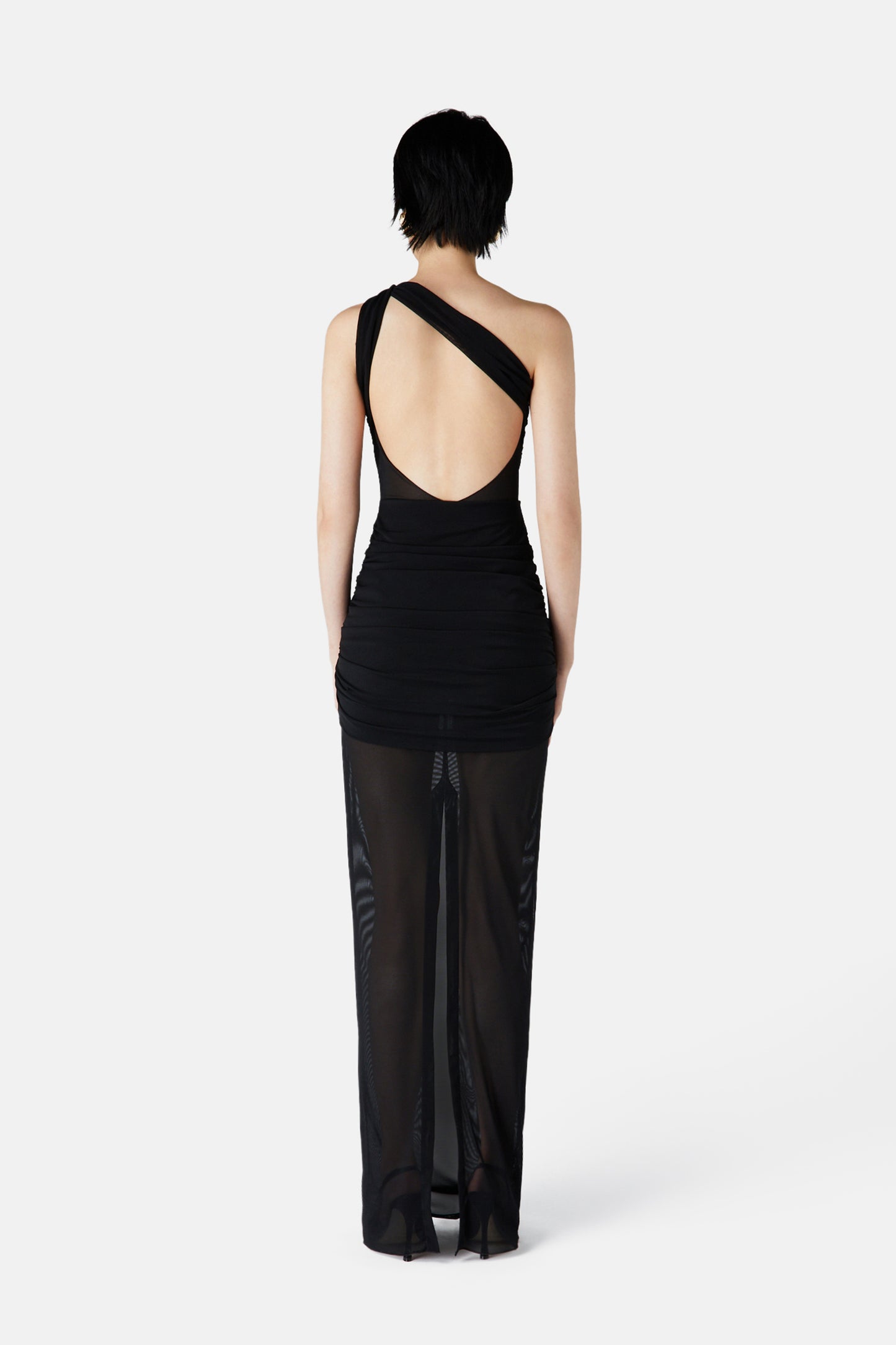 MESH EVENING DRESS