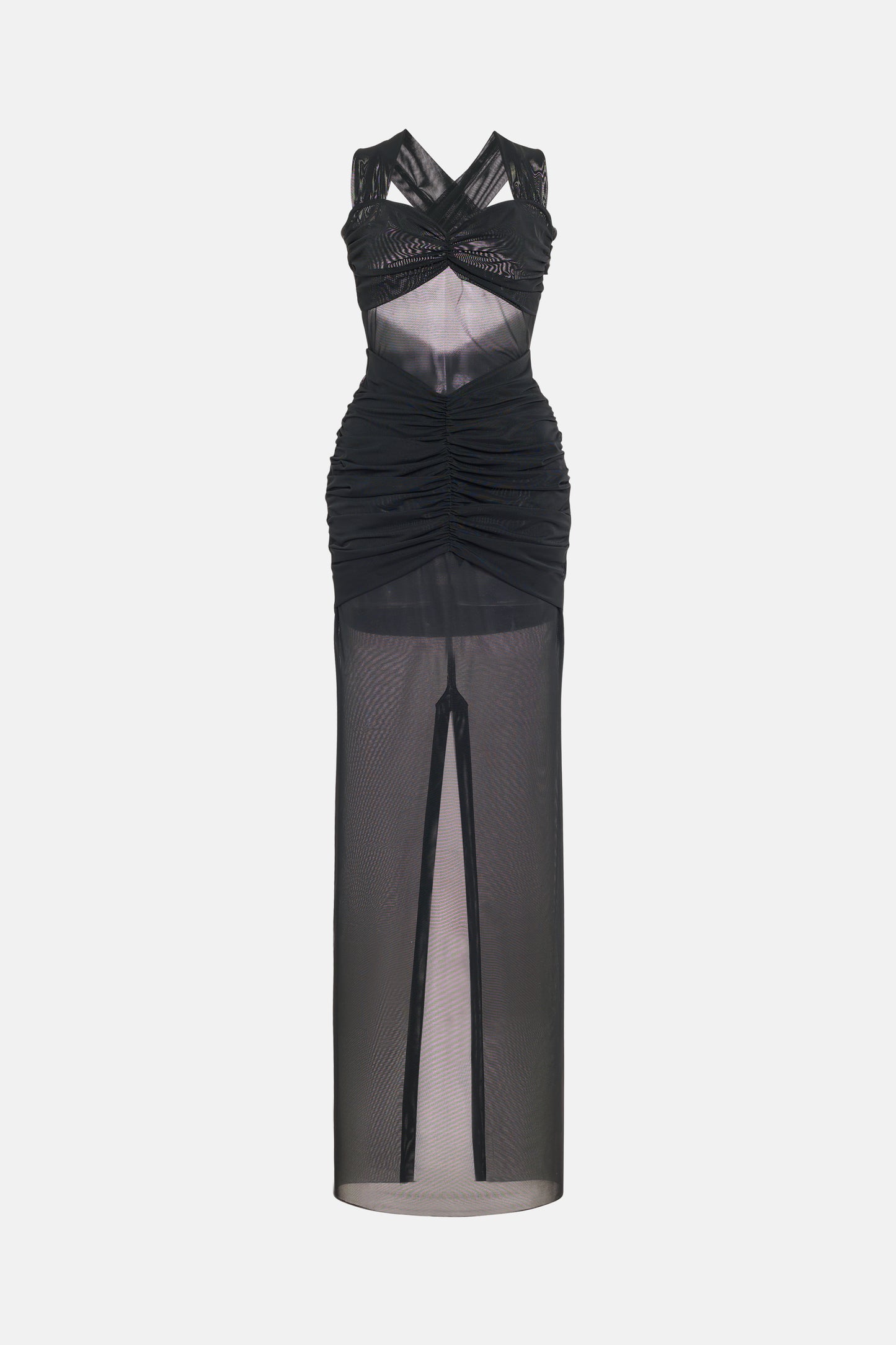 MESH EVENING DRESS