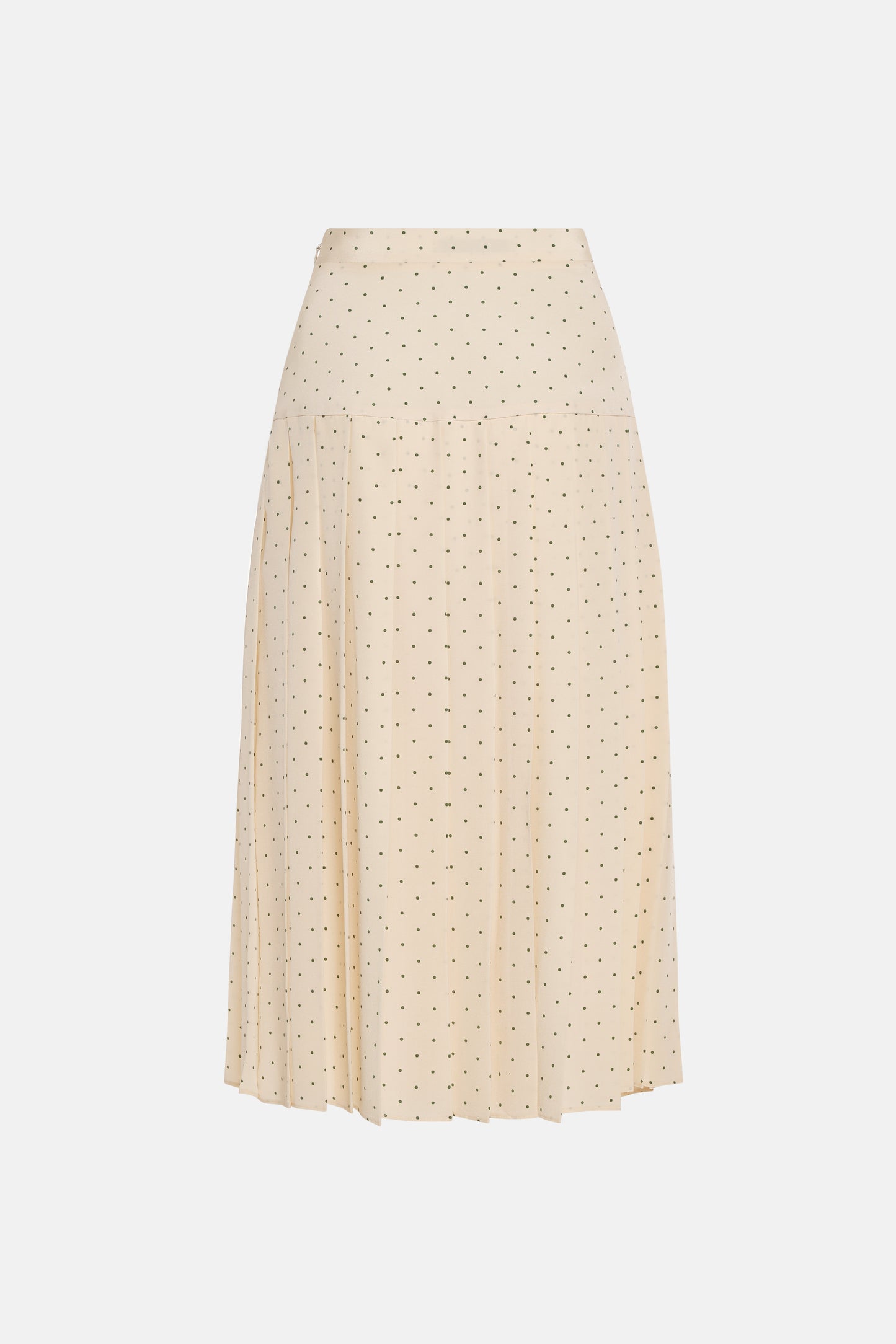 POLKA DOT PLEATED SKIRT