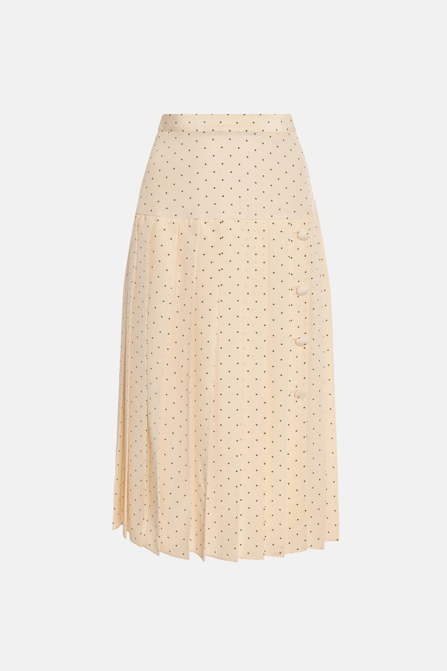 POLKA DOT PLEATED SKIRT