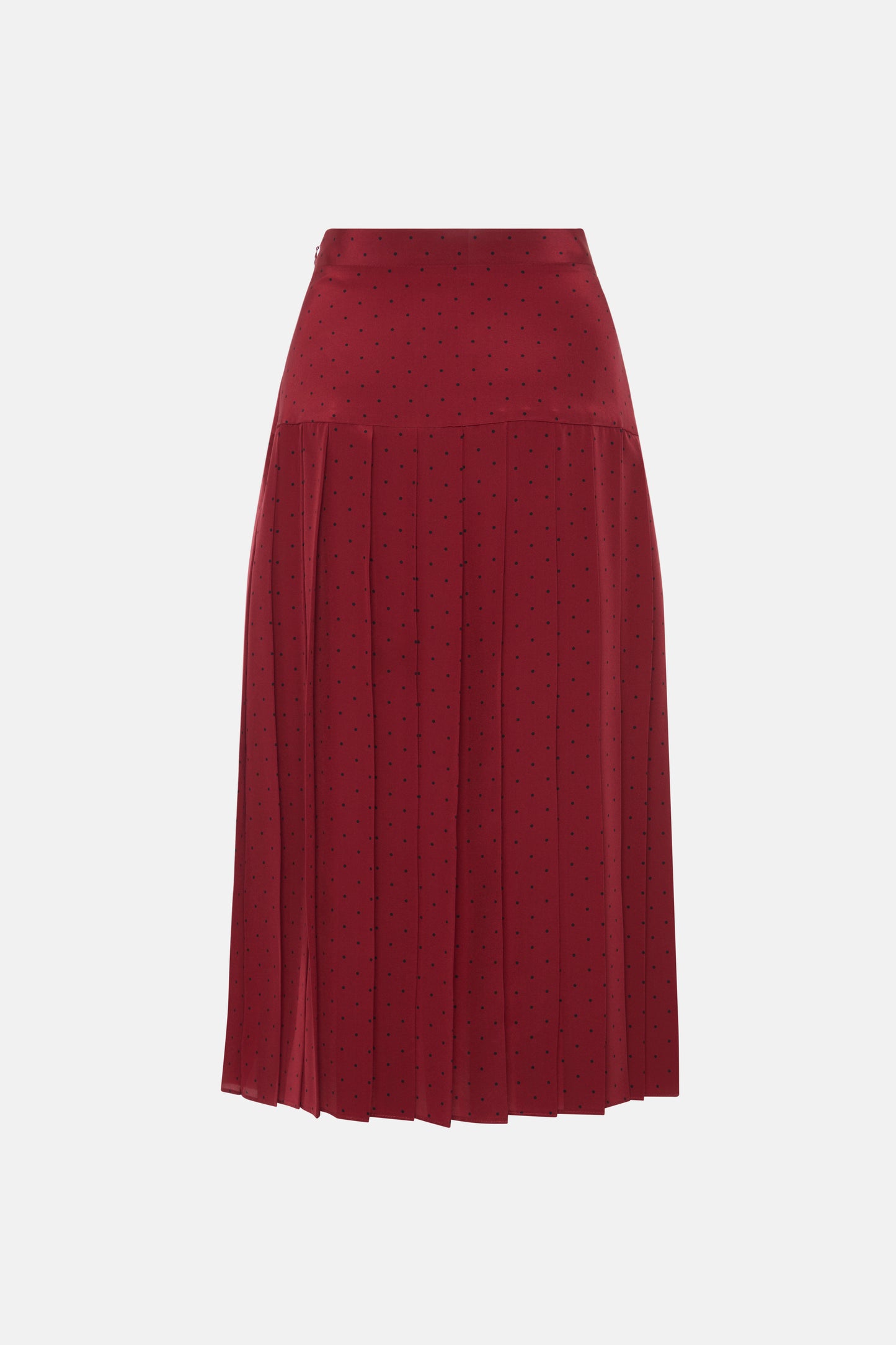 POLKA DOT PLEATED SKIRT