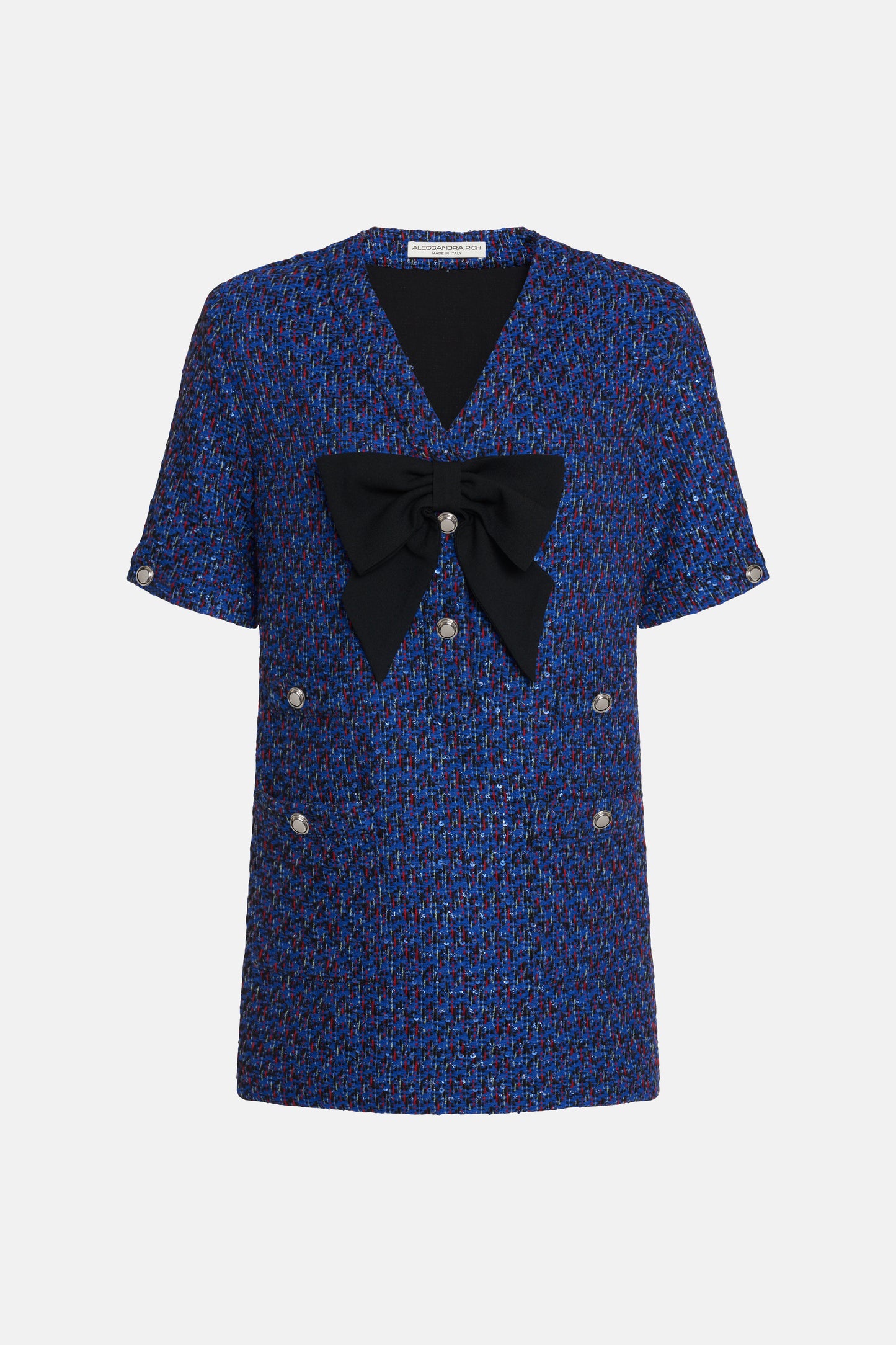 SEQUIN TWEED MINI DRESS