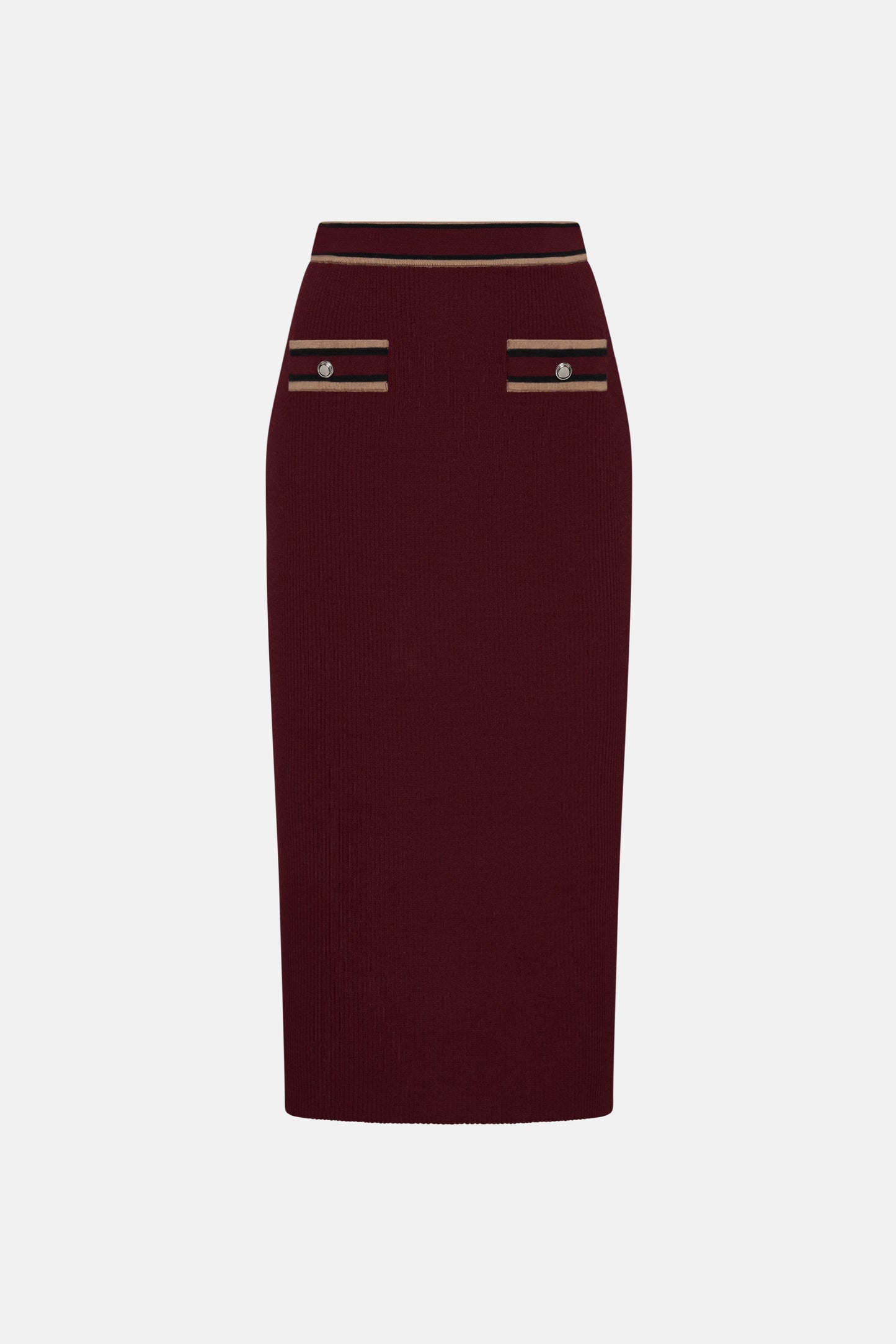 MERINO WOOL MIDI SKIRT