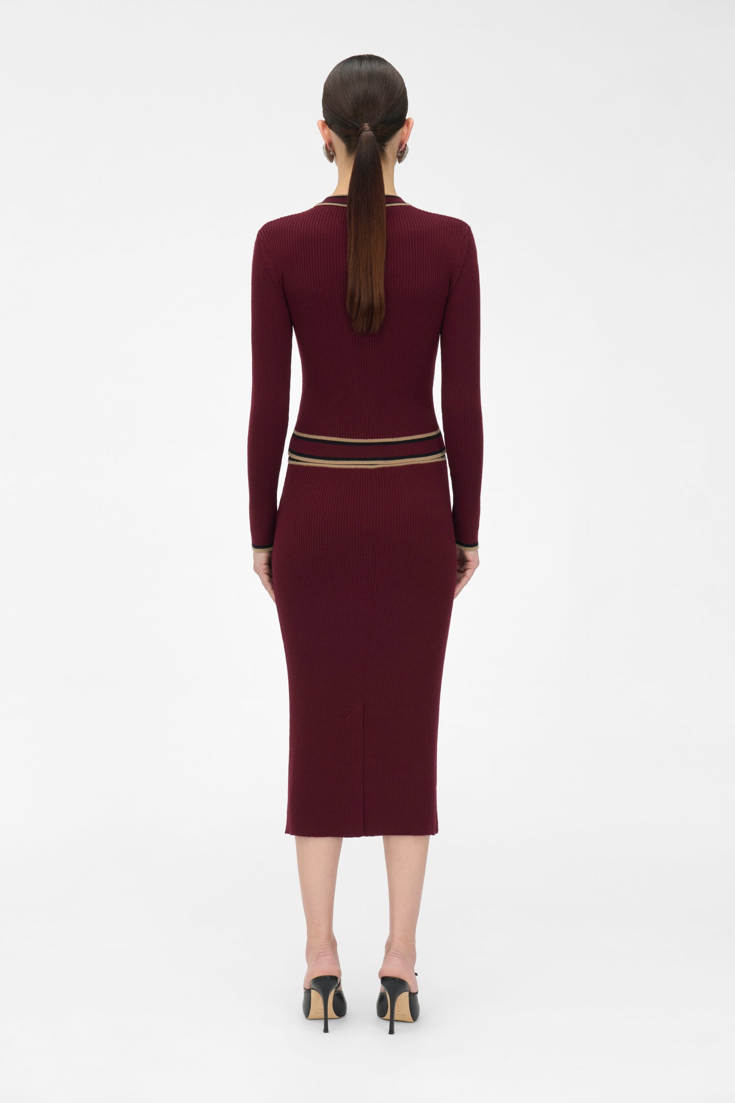 MERINO WOOL MIDI SKIRT