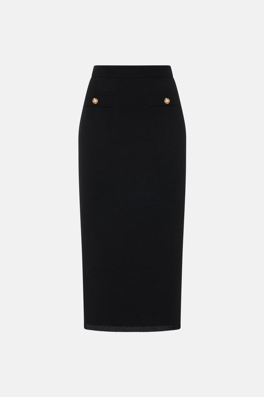 CASHMERE MIDI SKIRT