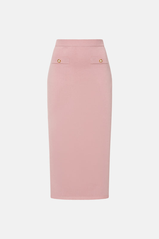 CASHMERE MIDI SKIRT