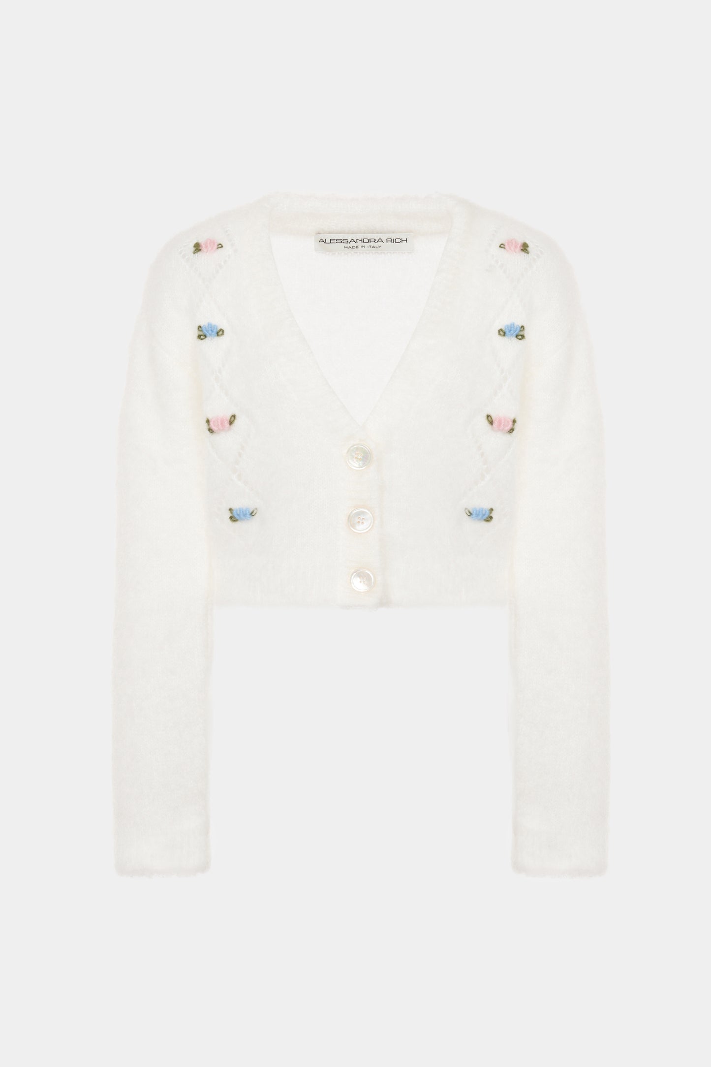 CARDED MOHAIR CARDIGAN