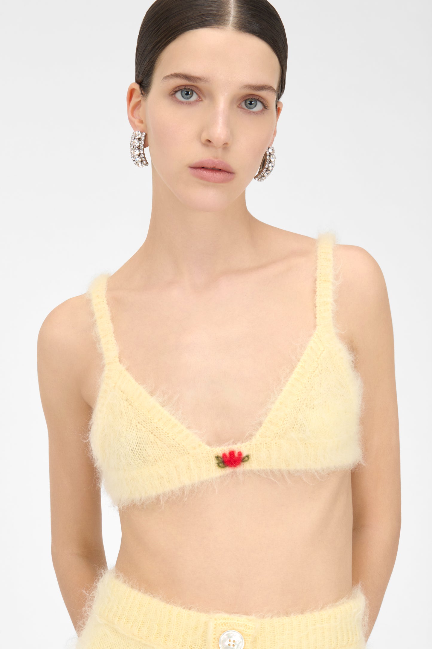 CARDED MOHAIR BRA