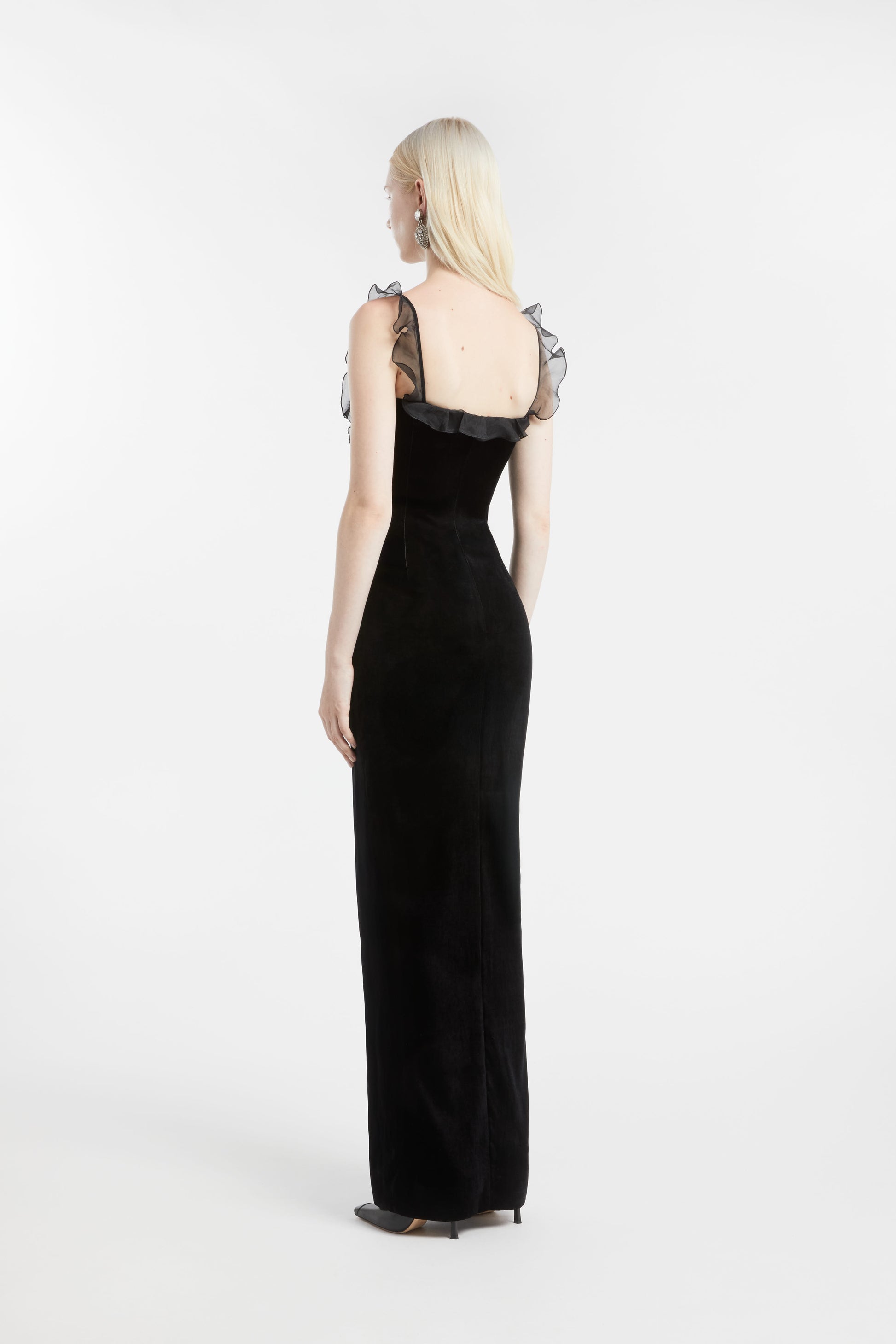 Velvet dress with lace bustier Alessandra Rich Velvet dress with lace bustier Alessandra Rich